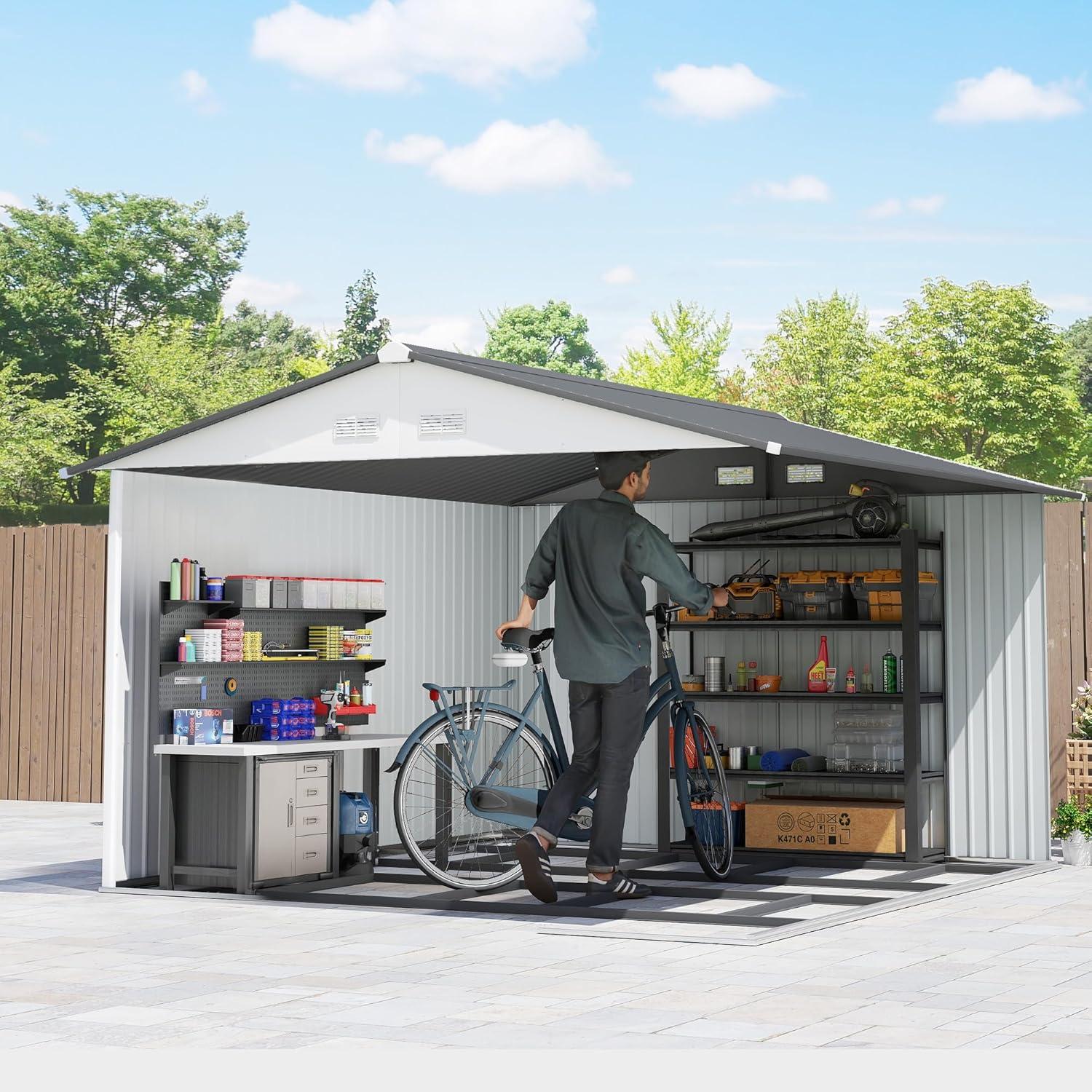 Outsunny Metal Storage Shed