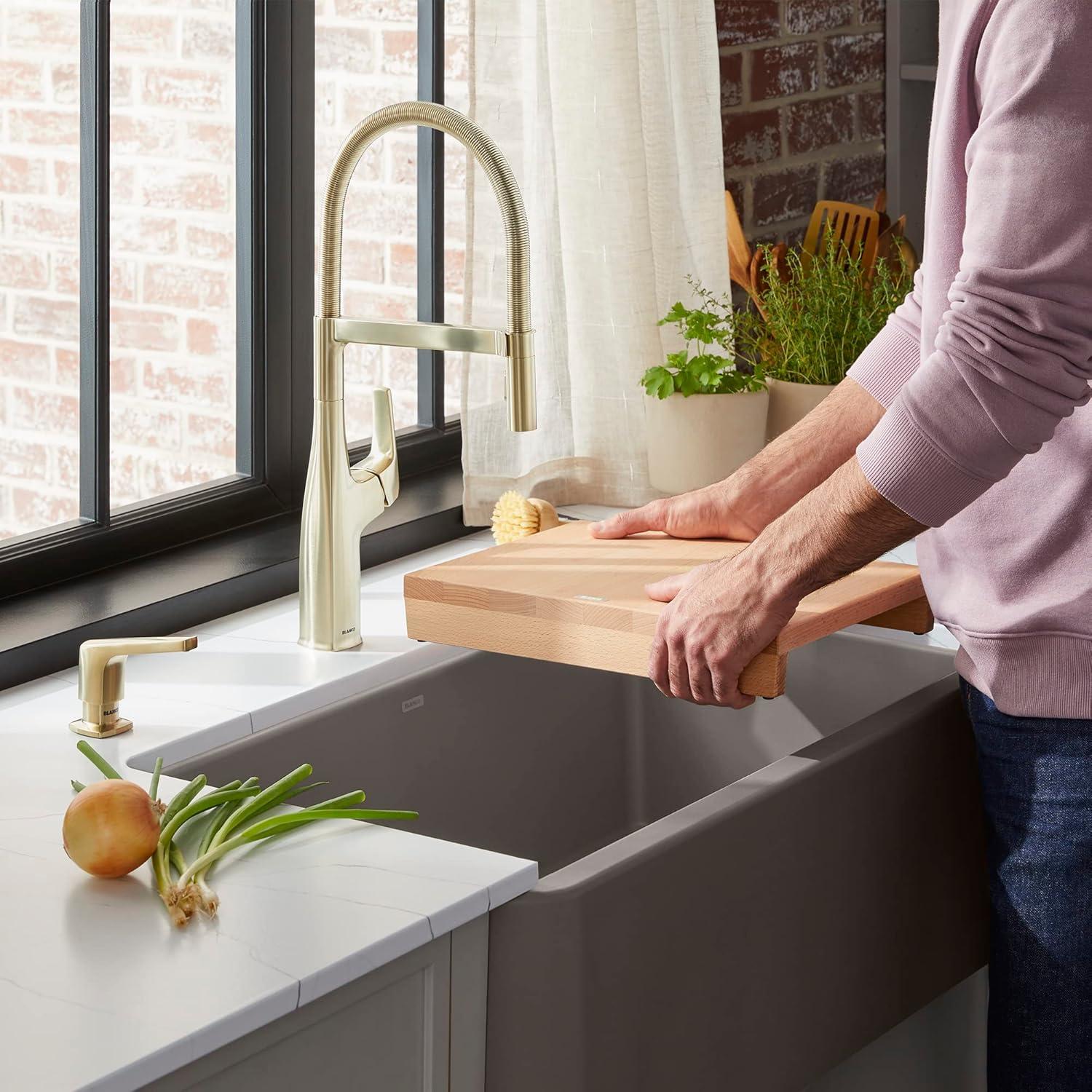 Blanco Beechwood Cutting Board for Ikon & Vintera Farmhouse Sinks