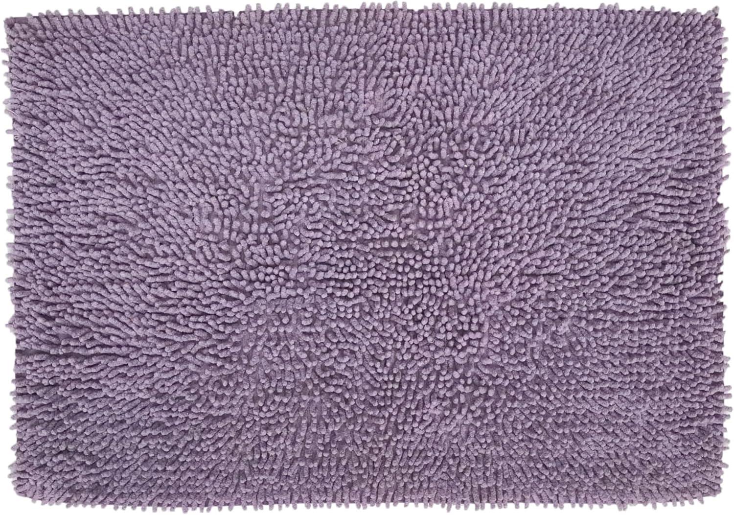 Home Weavers Fantasia Collection 100% Cotton Bathroom Rugs Set, Machine Washable Rug, Extra Soft & Water Absorbent bath Rug, Kitchen Mat, Bath Carpet, Bath Floor Mat Non Slip, 24"x40" Rectangle Purple
