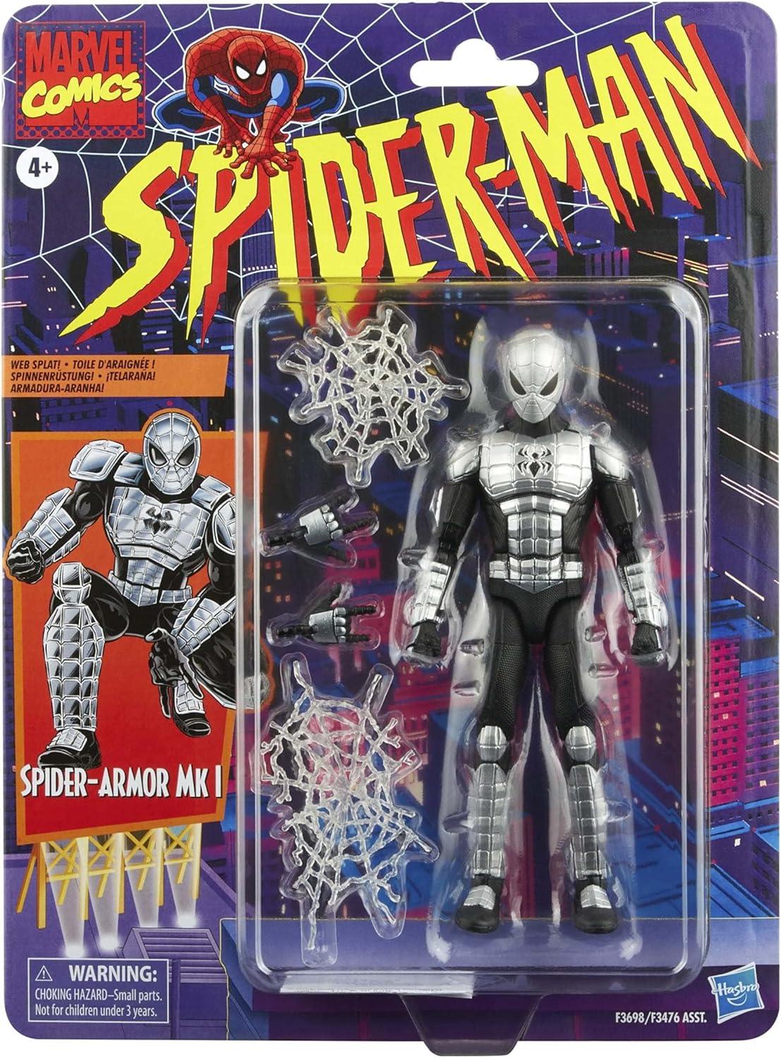 Marvel Legends Series Spider-Man 6-inch Spider-Armor Mk I Action Figure Toy, Includes 4 Accessories