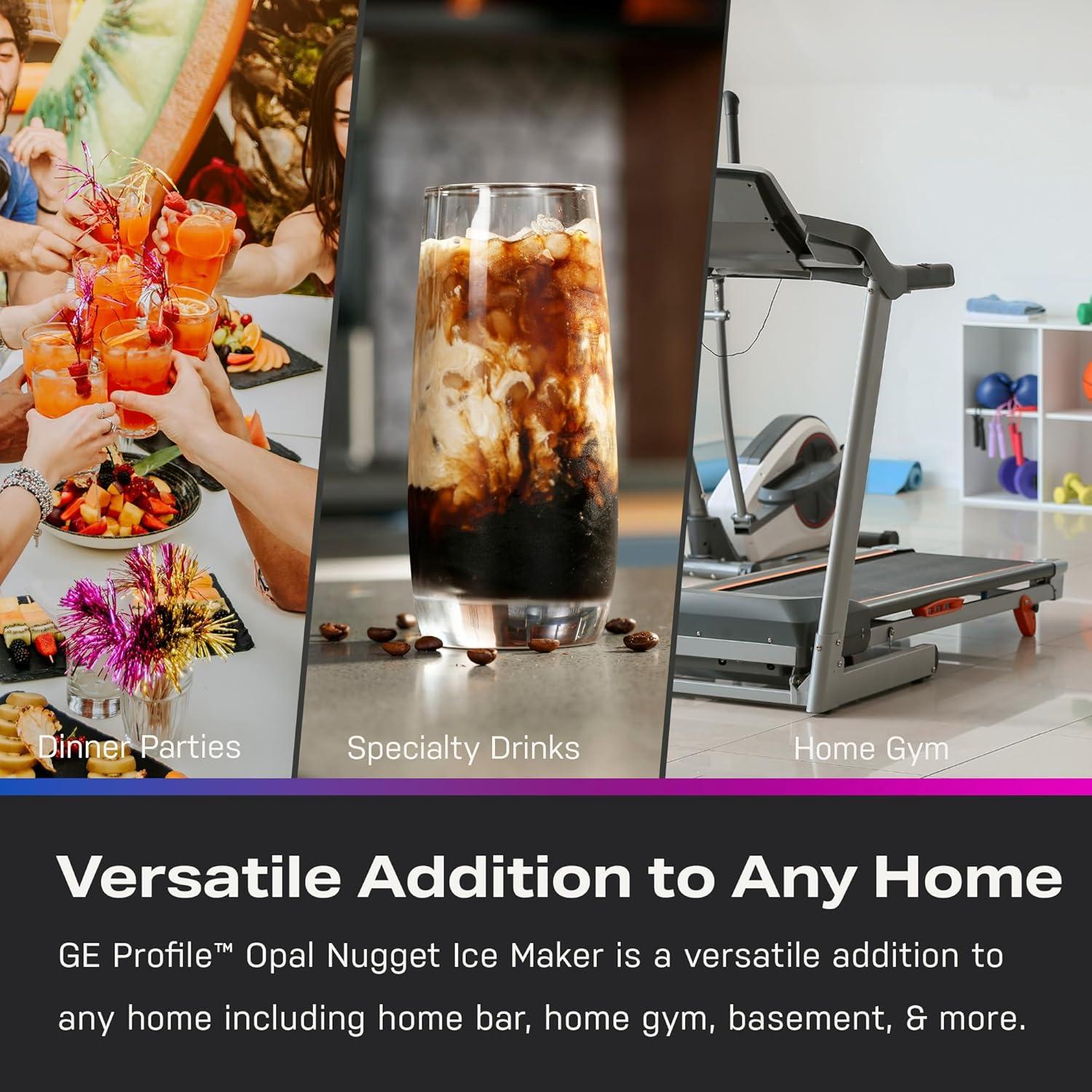 GE Profile Opal 2.0 Ultra Nugget Ice Maker in Stainless Steel