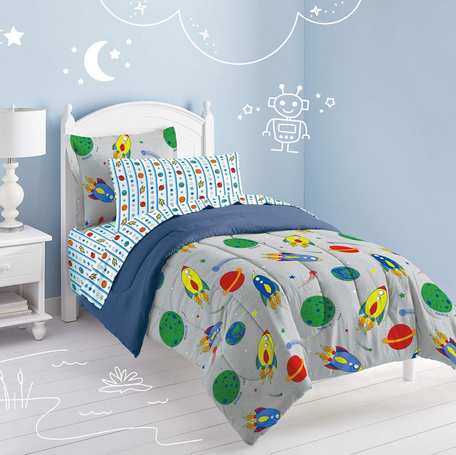 Space Rocket 5 - Piece Comforter Set