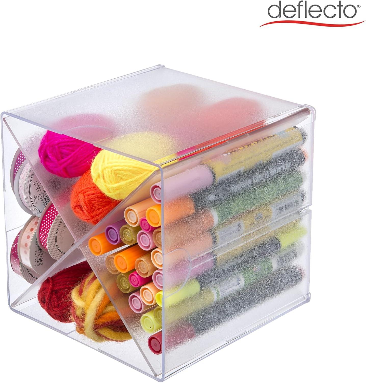 Deflect-O Corporation Plastic Stackable Desk Organizer