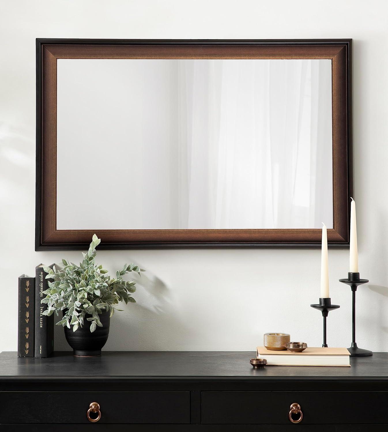 Gotley Rectangle Wall Mirror Bronze - Kate & Laurel All Things Decor