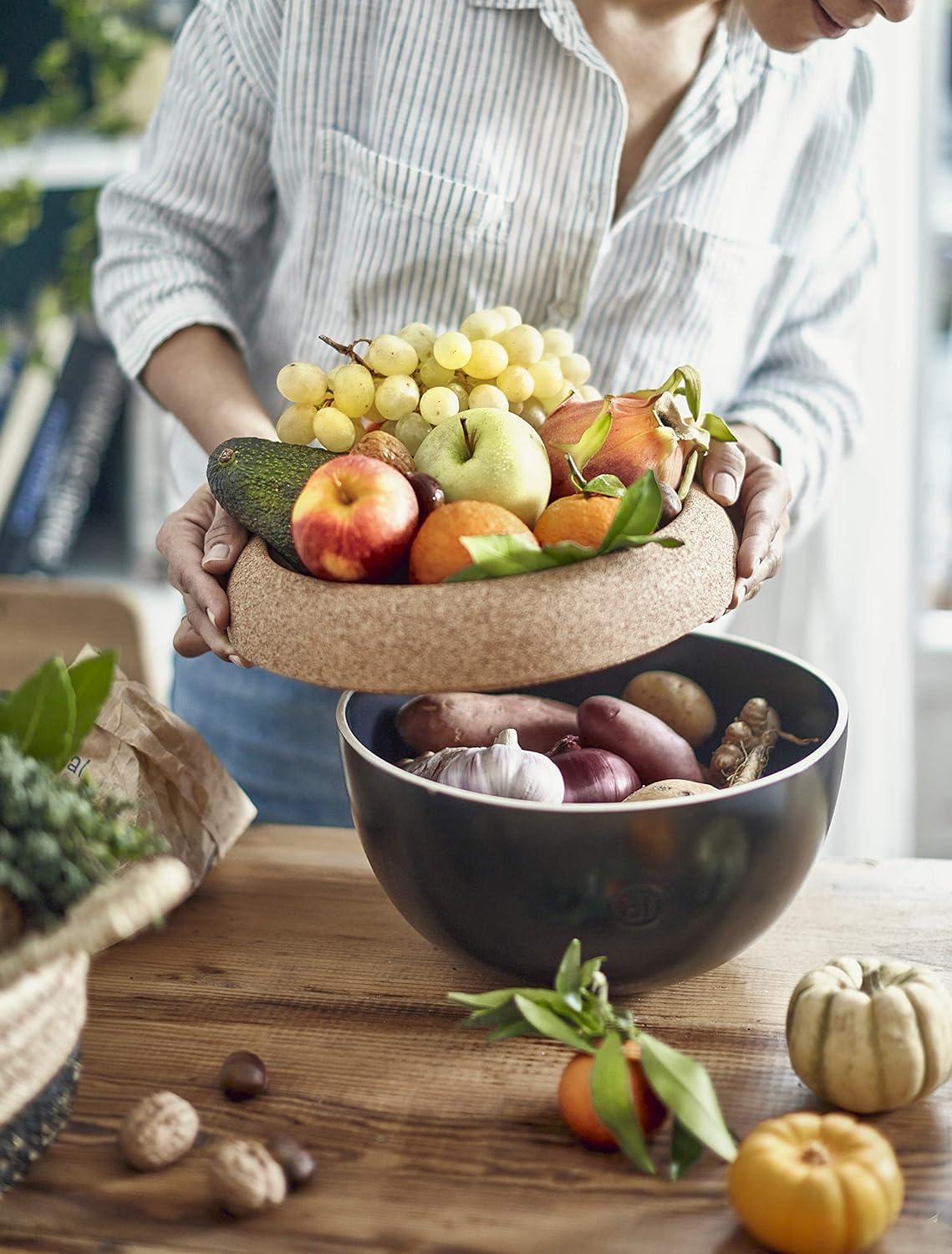 Emile Henry Deep Food Storage Bowl, 10.6-Inch, Creme