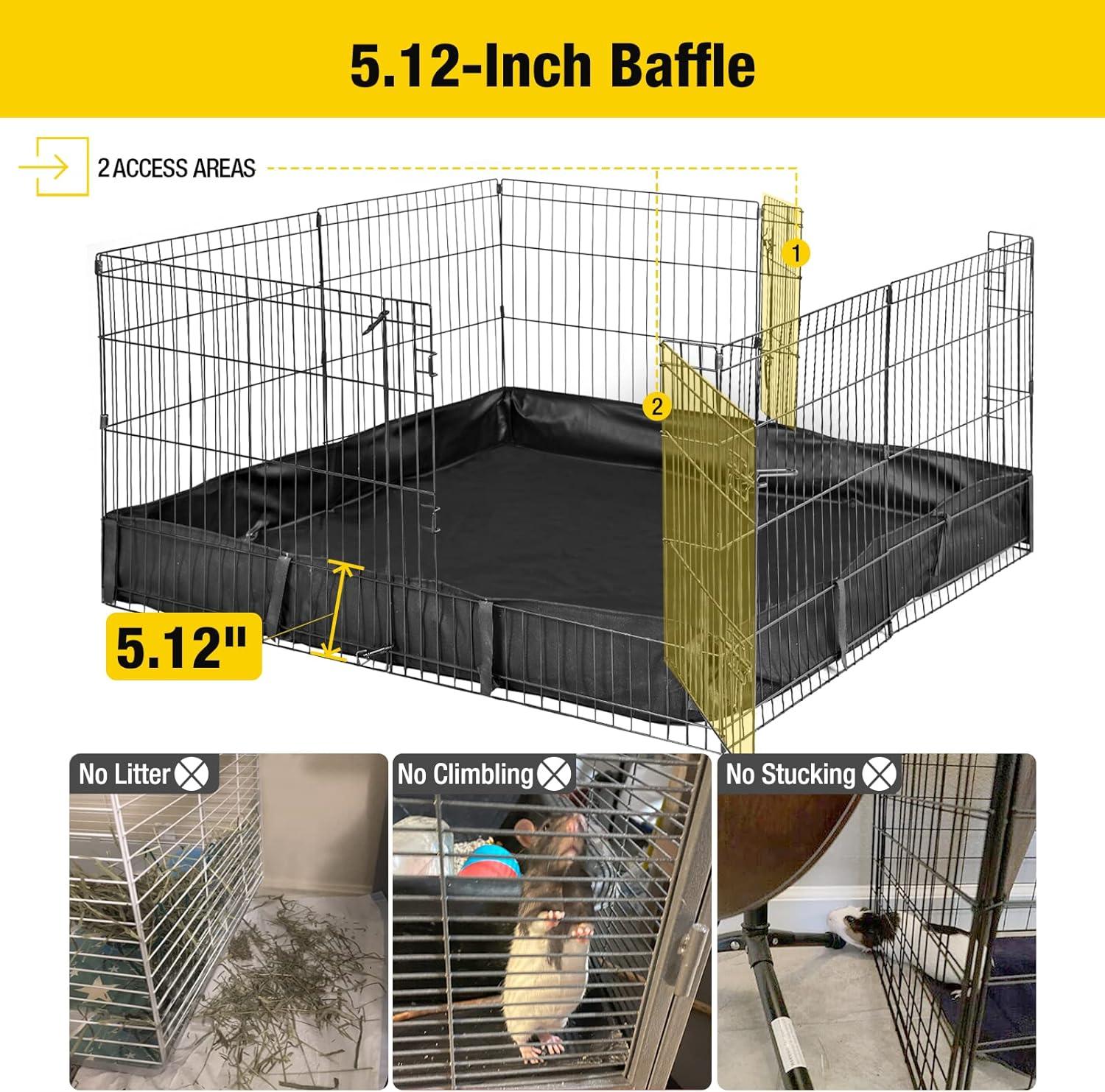 Aivituvin-AIR71 Portable Pet Playpen| Small Pet Playpen with Floor