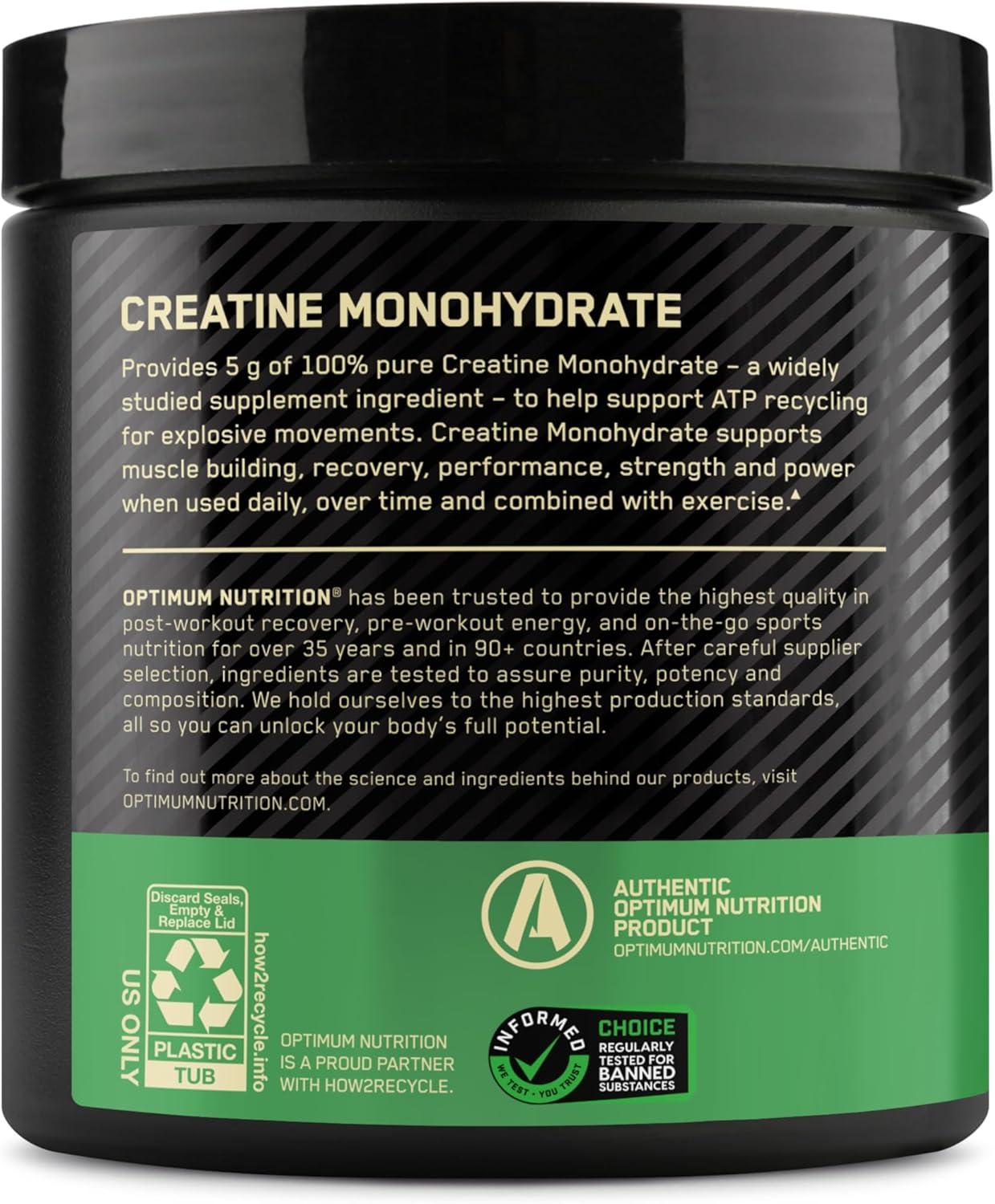 Optimum Nutrition Creatine Sports Nutrition Supplement Powder - 300g: Energy, Dieting, Powder Form