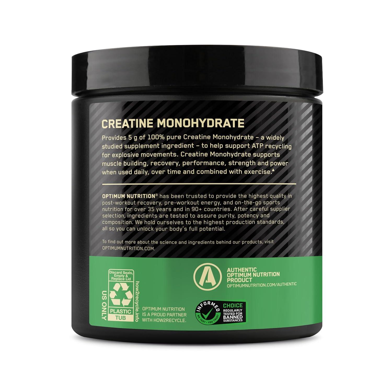 Optimum Nutrition Creatine Sports Nutrition Supplement Powder - 300g: Energy, Dieting, Powder Form