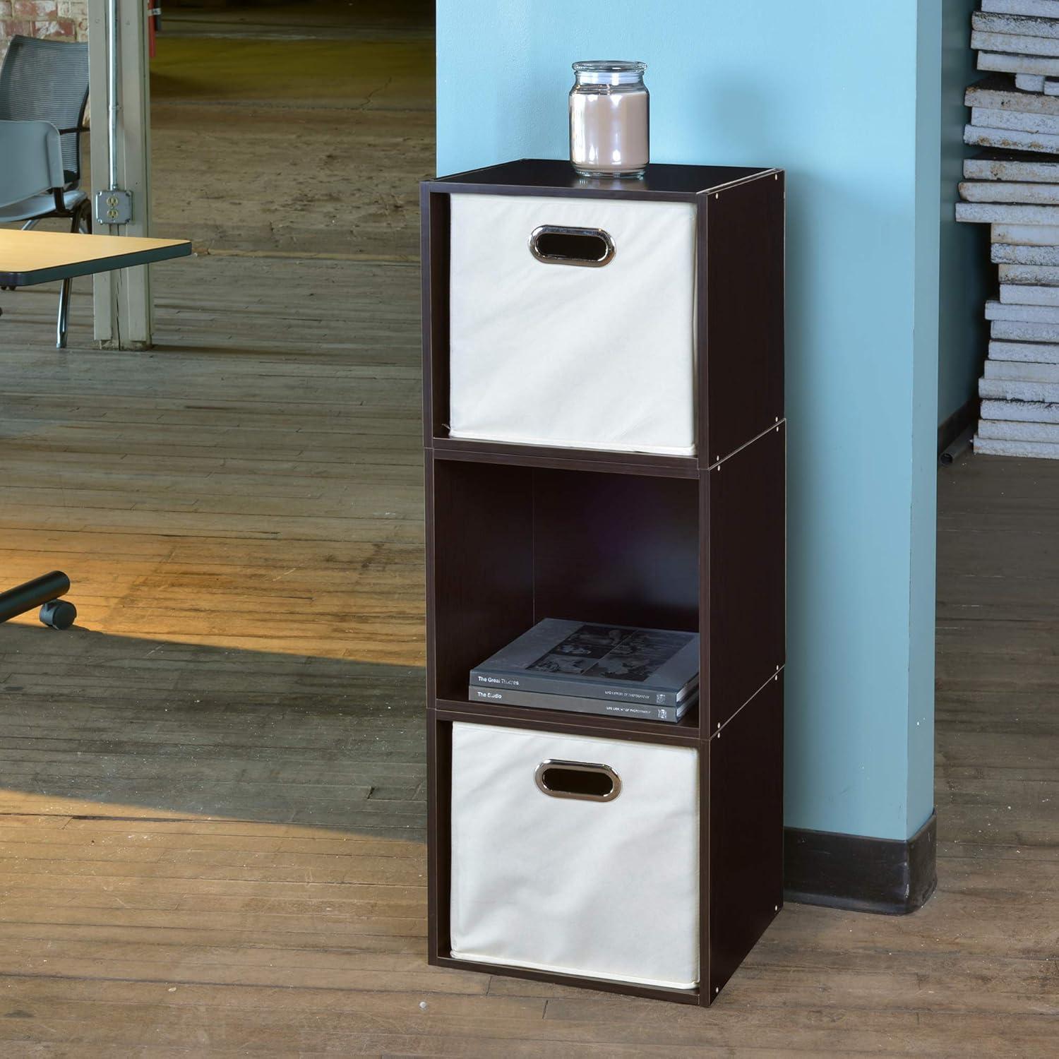 Niche Cubo Storage Organizer Open Bookshelf Set- 6 Cubes- Cherry