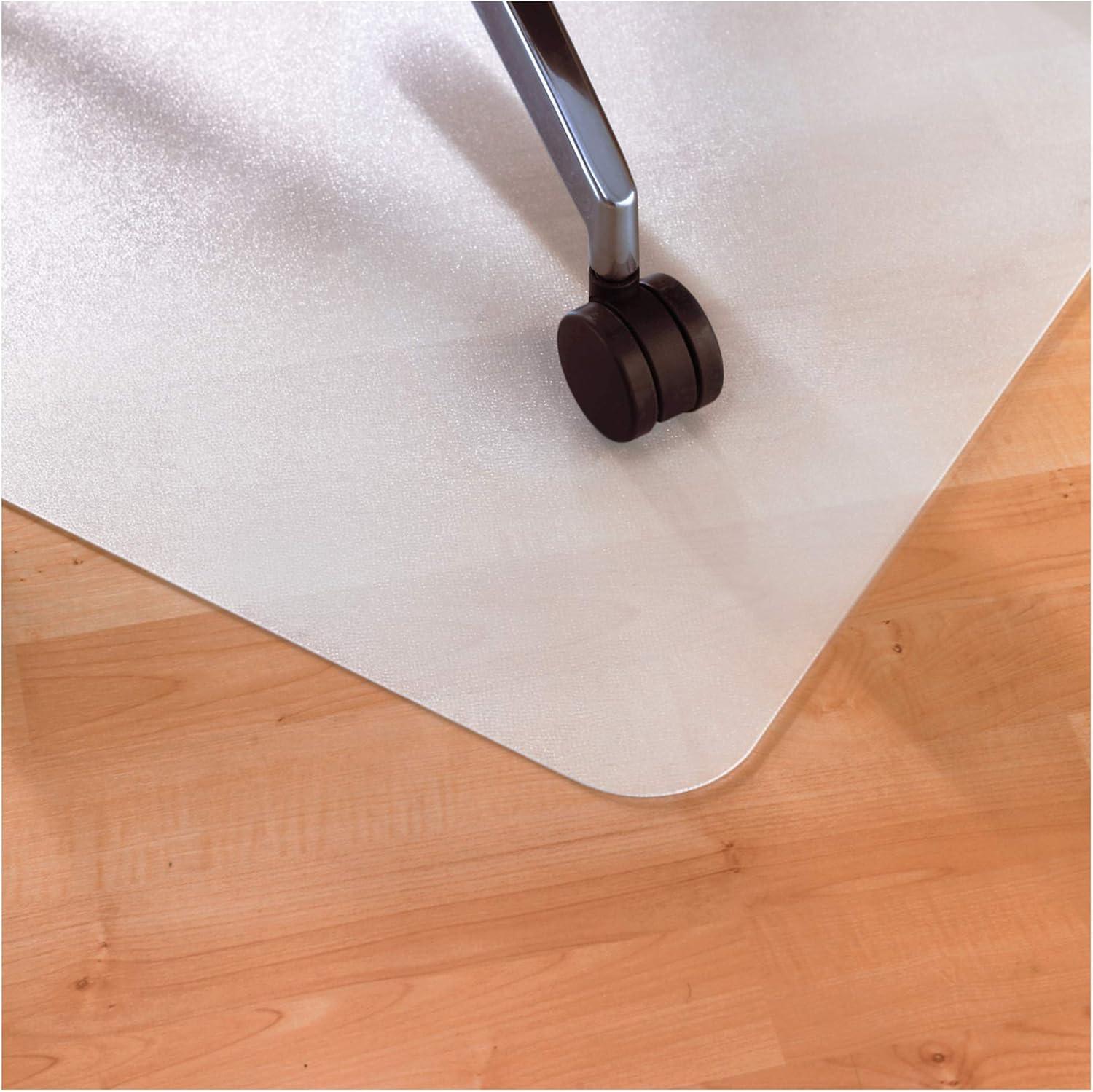 Floortex - Revolutionmat Polypropylene Rectangular Anti Slip Chair Mat for Hard Floors Translucent