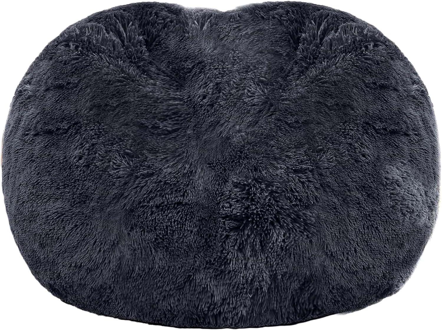 Giant Sherpa Bean Bag Chair Cover, Ultra Soft Bean Bag Bed (No Filler, Cover only), Large Round Soft Fluffy for Adults, Machine Washable Big Size Bean Bag Covers