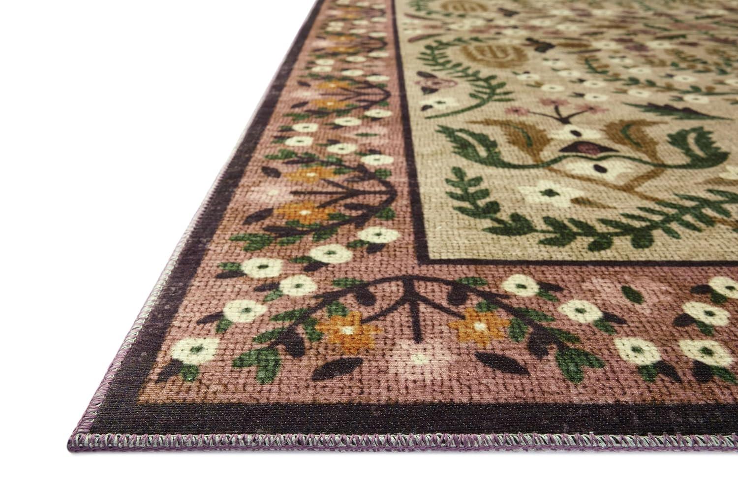 Rifle Paper Co. x Loloi Canopy Aubergine Area Rug