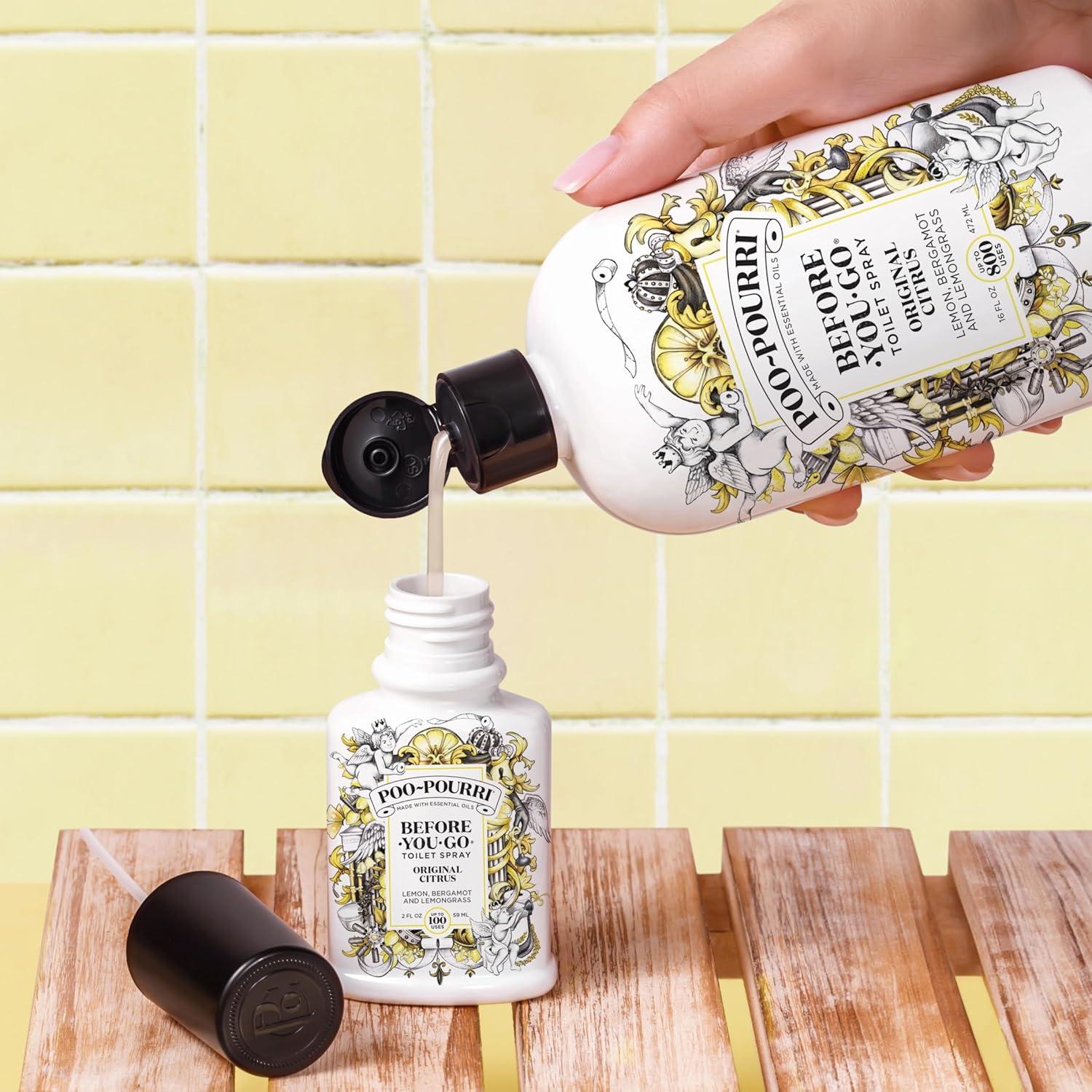 Poo-Pourri Before-You-Go Toilet Spray, On-The-Go, Travel Size Variety 10 mL - Original Citrus, Lavender Vanilla and Fresh Air