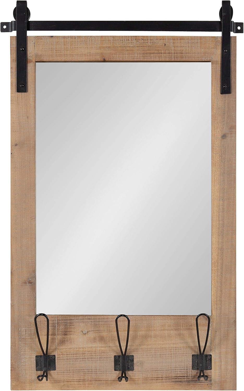 18" x 28" Cates Functional Wall Mirror - Kate & Laurel All Things Decor