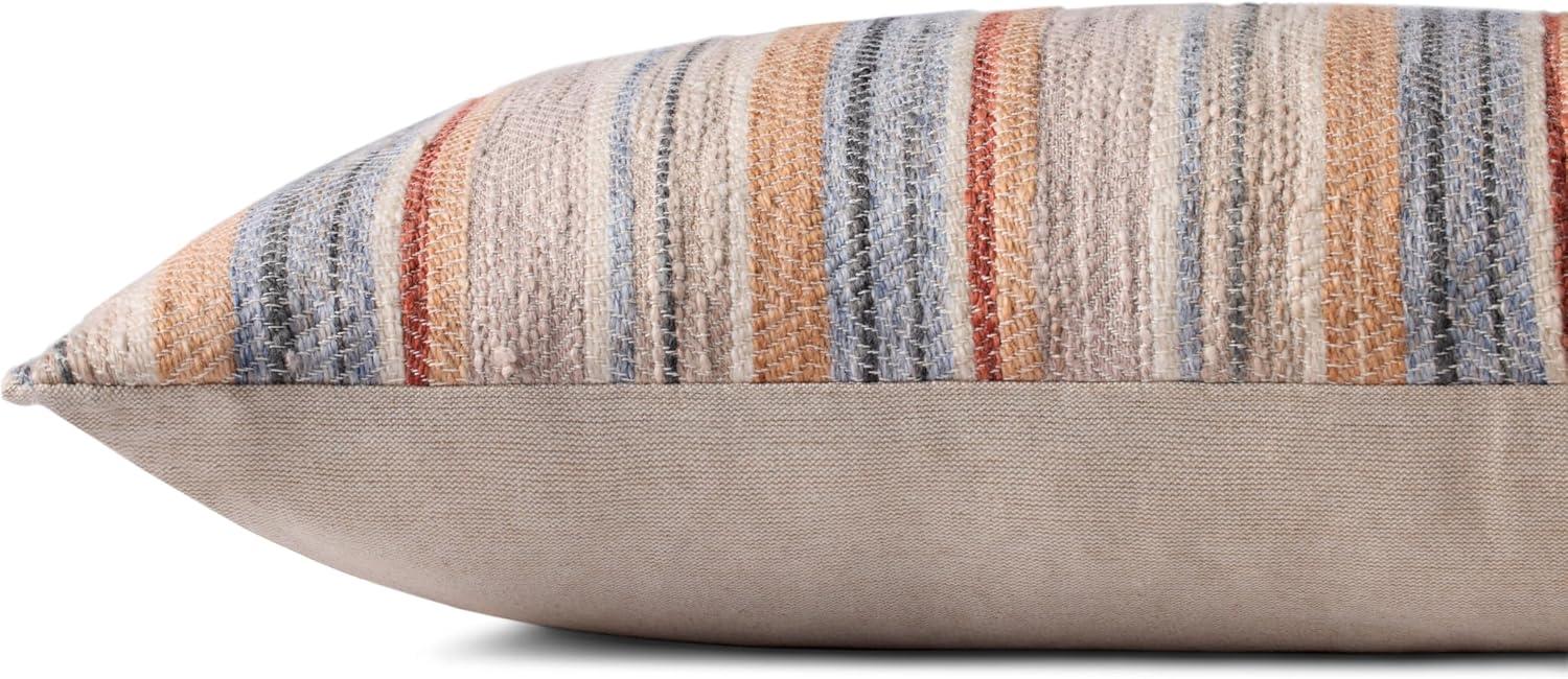Loloi II Collection PLL0138 Rust/Multi 12'' x 27'' Cover w/Poly Pillow