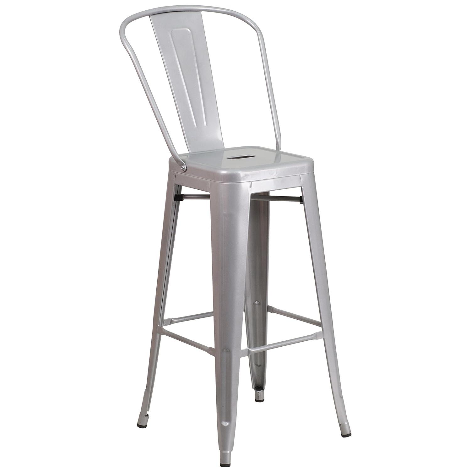 Flash Furniture Metal Outdoor Stool