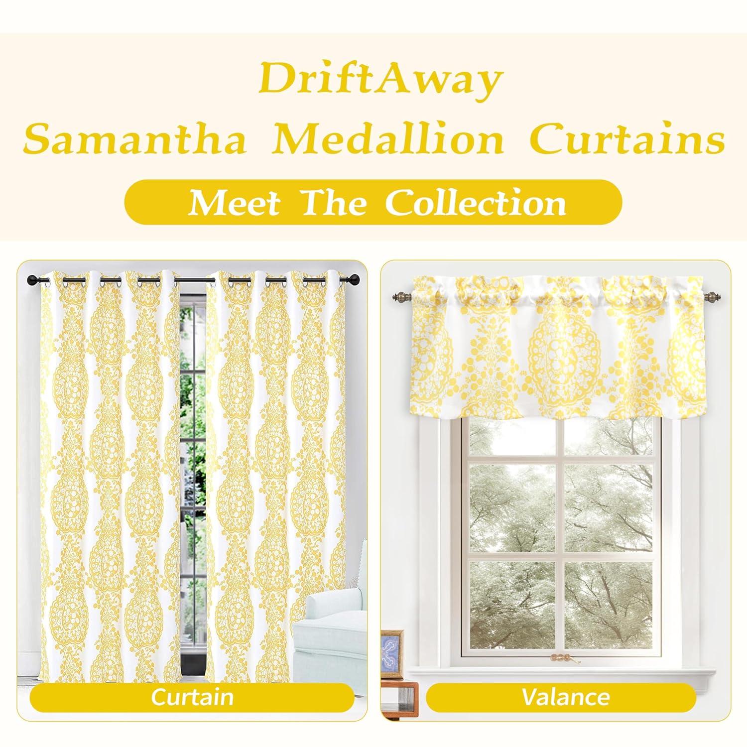 Silver Medallion Thermal Insulated Linen Blend Window Panels