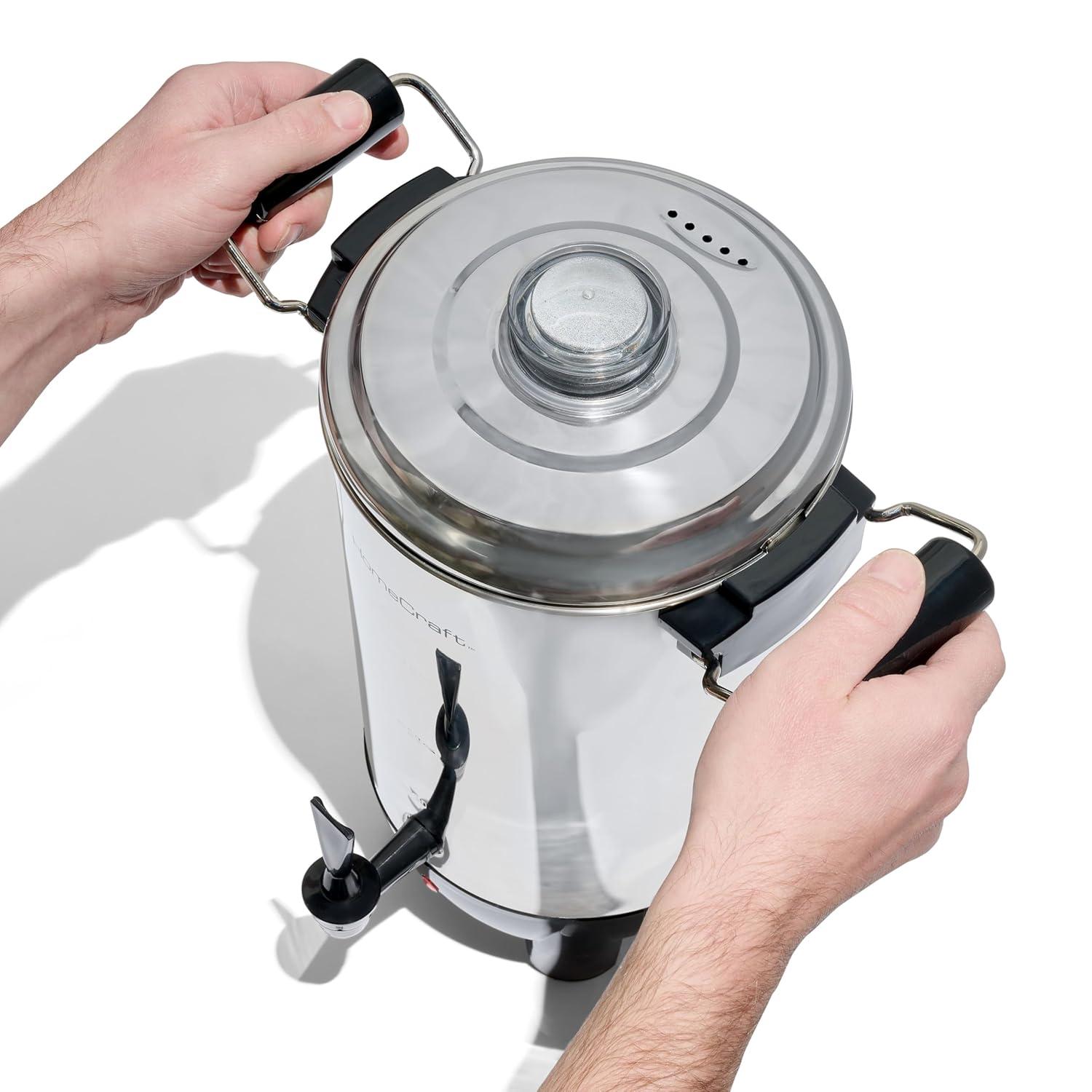 HomeCraft Homecraft Quick-Brewing Automatic 30-Cup Coffee Urn-Stainless Steel HCCU30SS