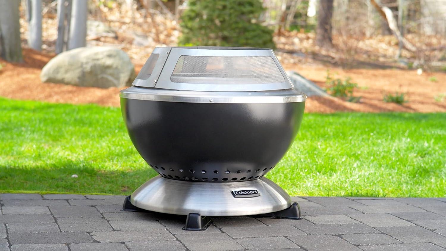 Cuisinart 2pc Fire Pit Riser & Heat Deflector Stand