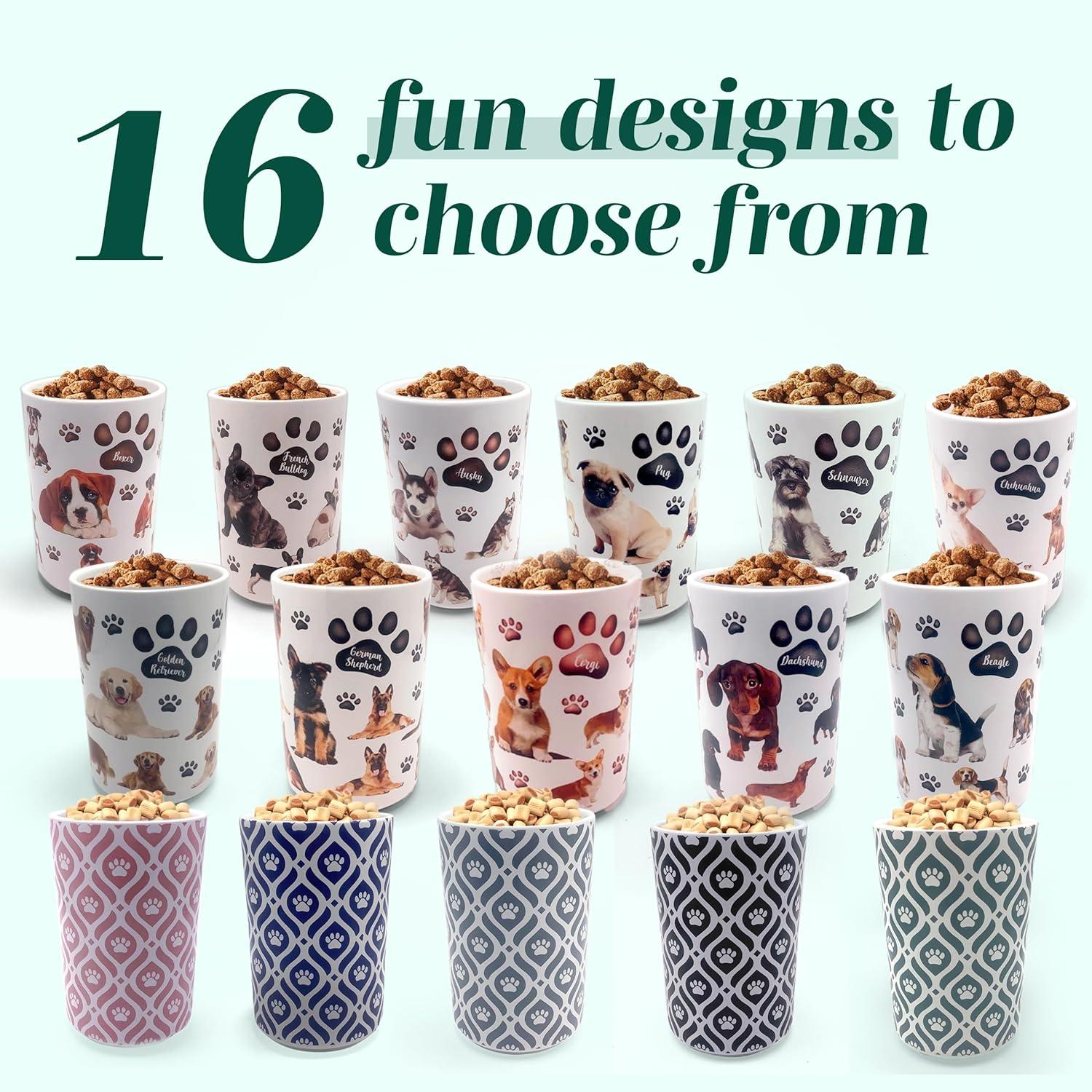 Greenline Goods Premium Dog Treat Ceramic Canister Set – French Bulldog Airtight Canister for Fresh Treats, Ceramic Jar & Containers with Lids, Farmhouse Canisters, Ideal Kitchen Canisters