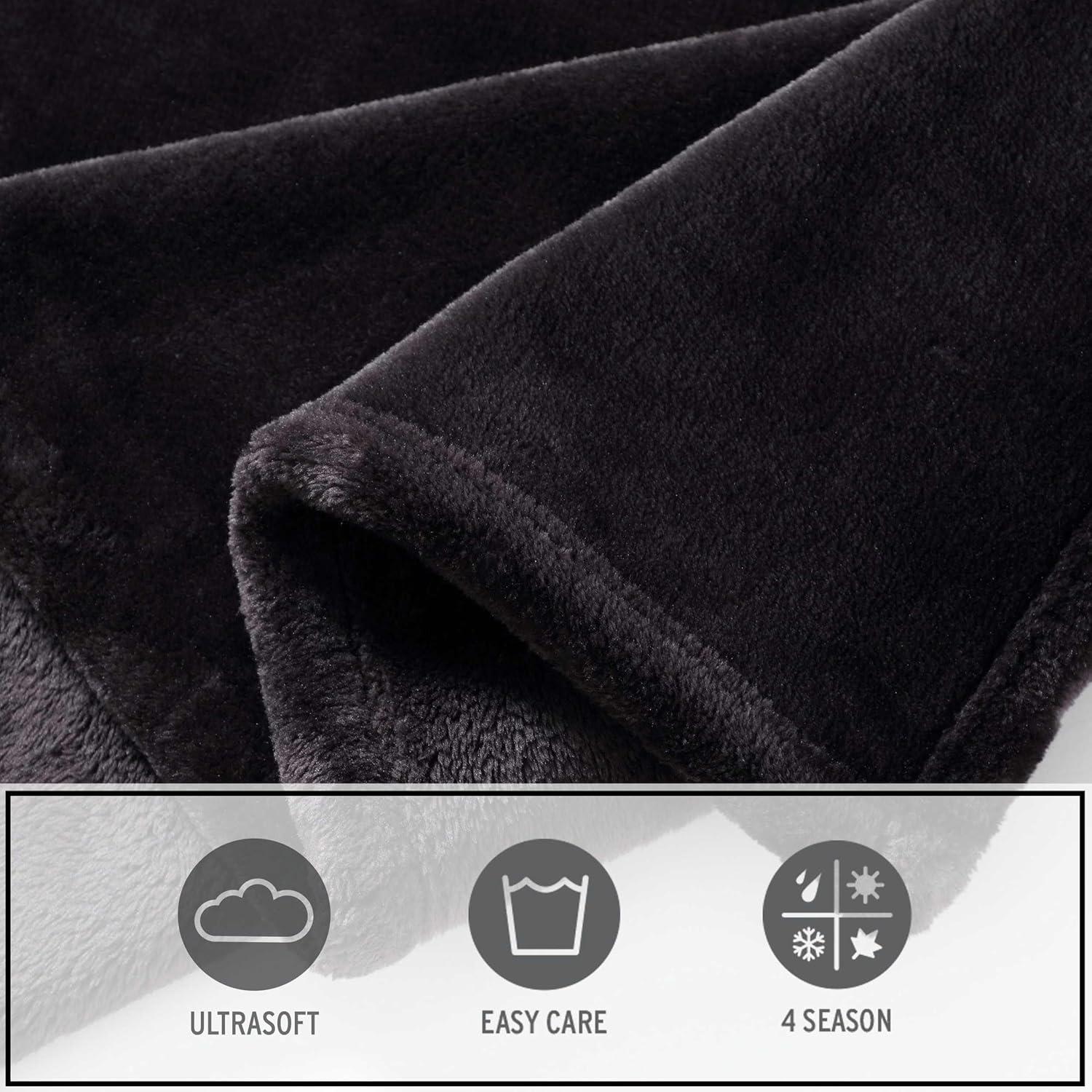 Eddie Bauer Eddie Bauer Ultra Lux Plush Solid Throw Blankets