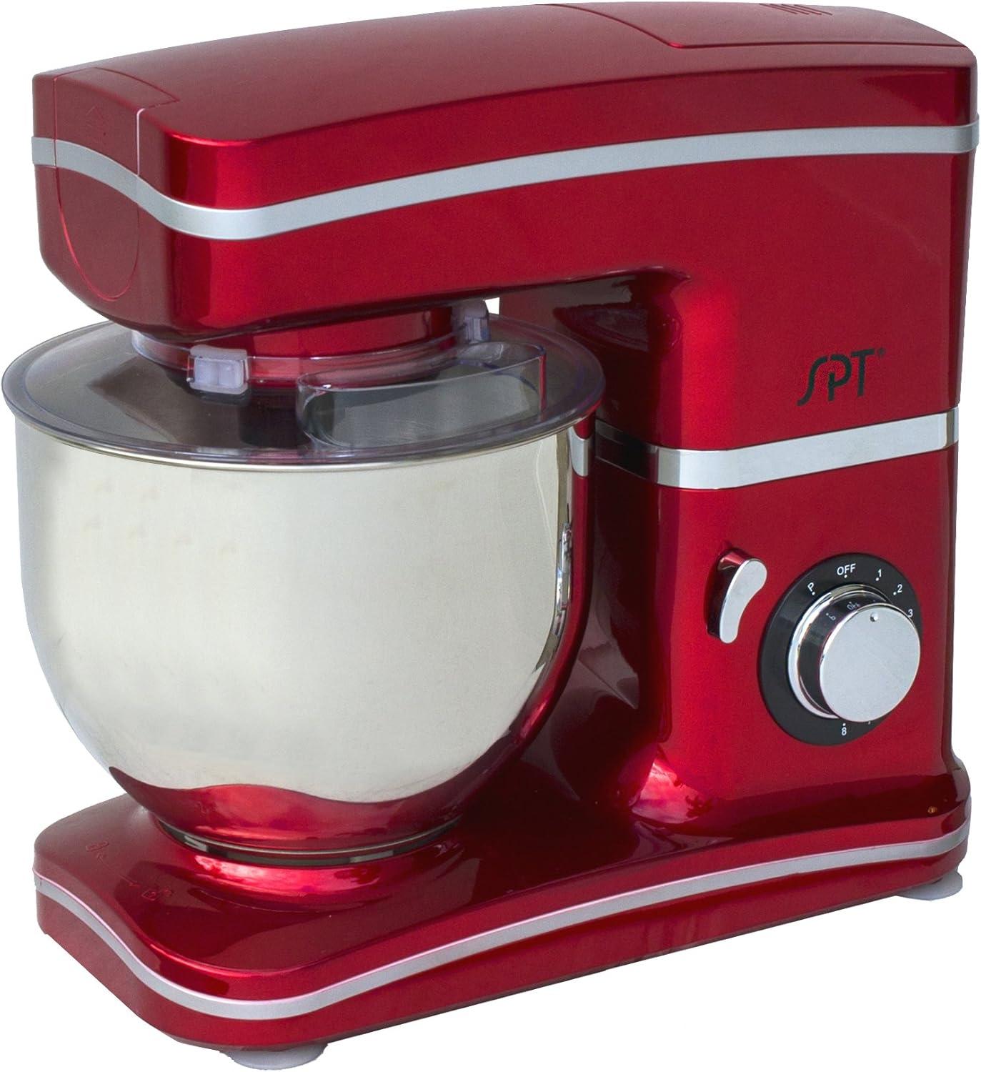 SPT  8-Speed Stand Mixer, Red