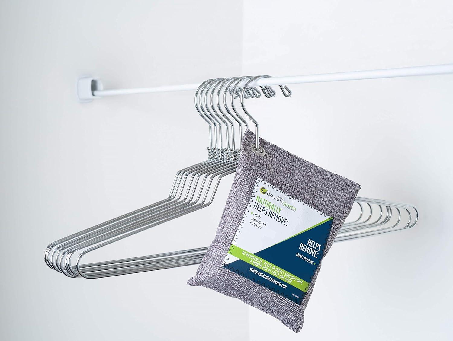 Breathe Green Bamboo Charcoal Bags Odor Absorber (9-Pack) Activated Charcoal Odor Eliminator Bag, Natural Freshener Removes Odors and Moisture, Odor Eliminator for Home, Pets, Shoes, Closet, RV