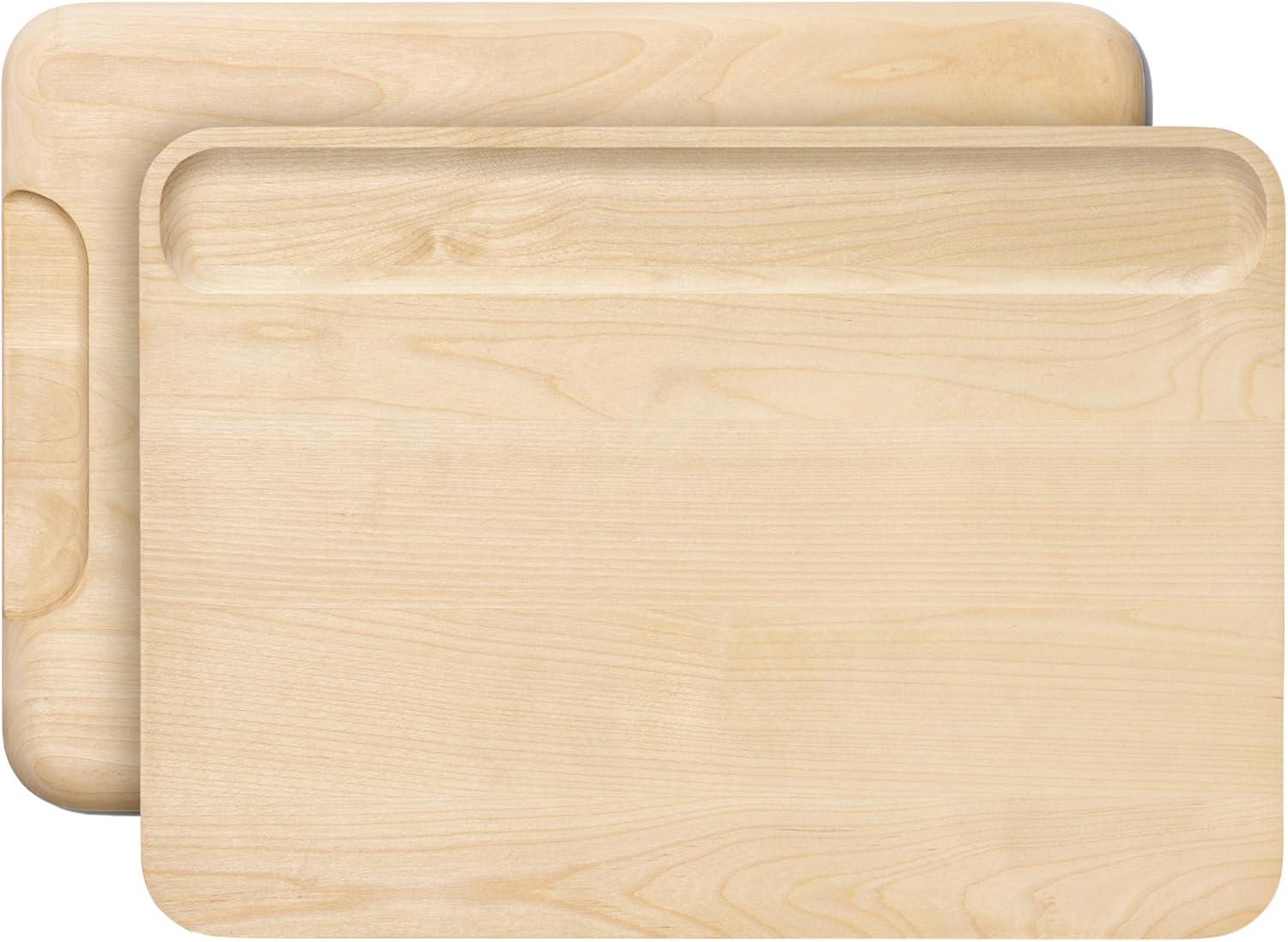 Caraway Home Large Cutting Board: Birch, BPA-Free, Hand Wash, 17.17" x 12.2", Brown, 1-Year Warranty