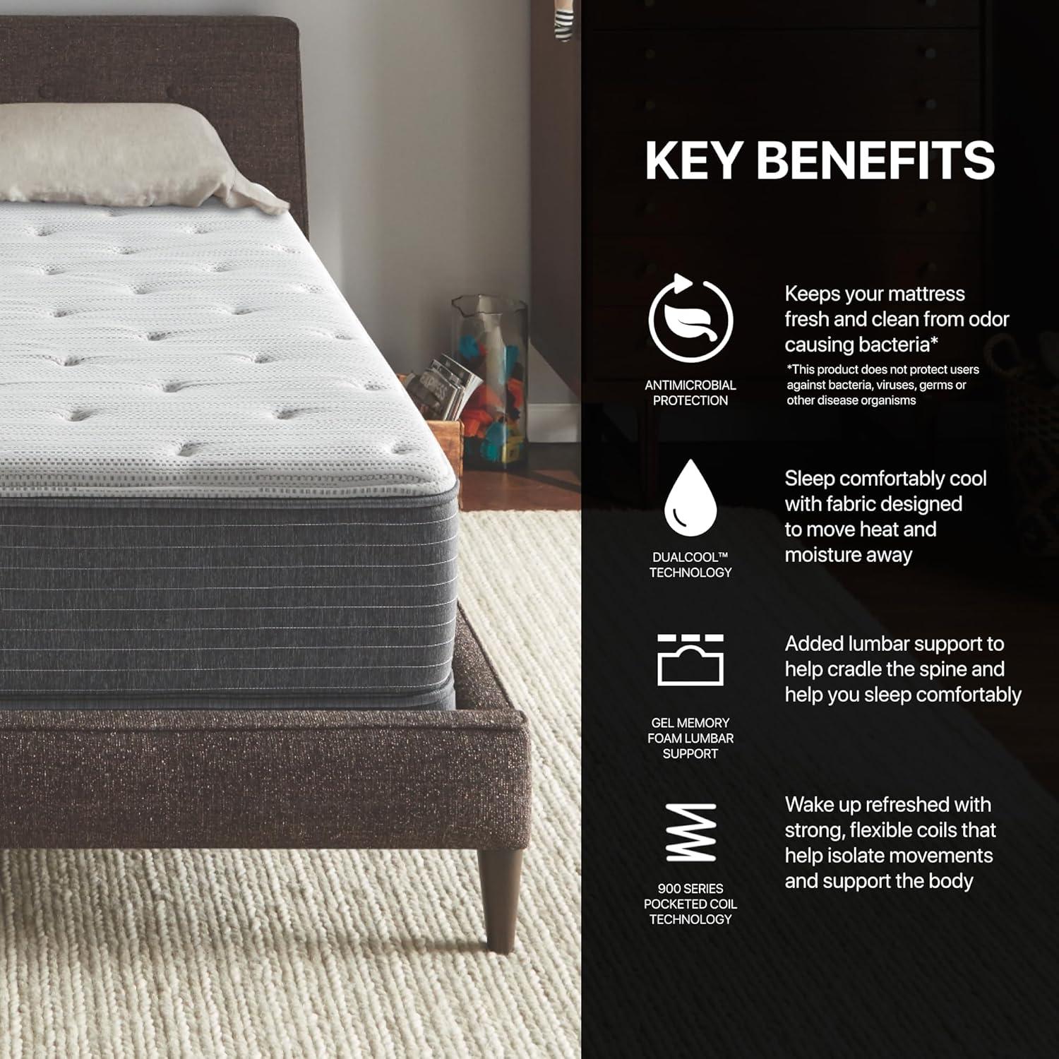 Beautyrest Silver BRS900 Medium 12" Innerspring Mattress