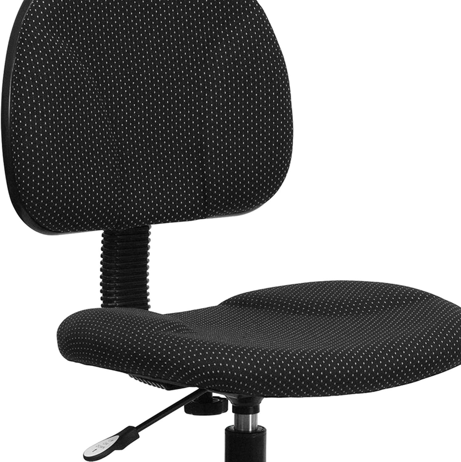 Black Adjustable Swivel Drafting Chair with Foot Ring