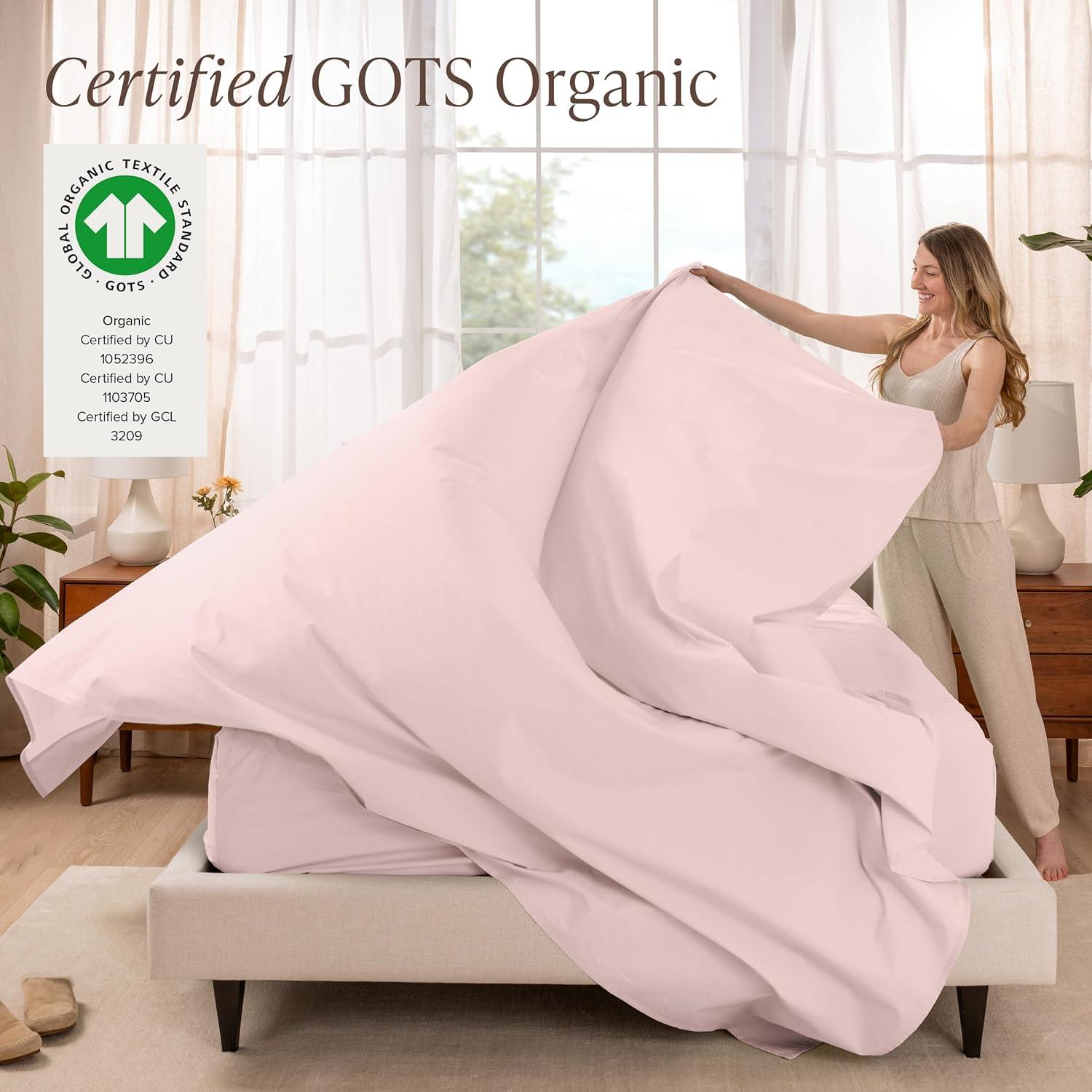 Bare Home 100% Cotton Percale Sheet Set