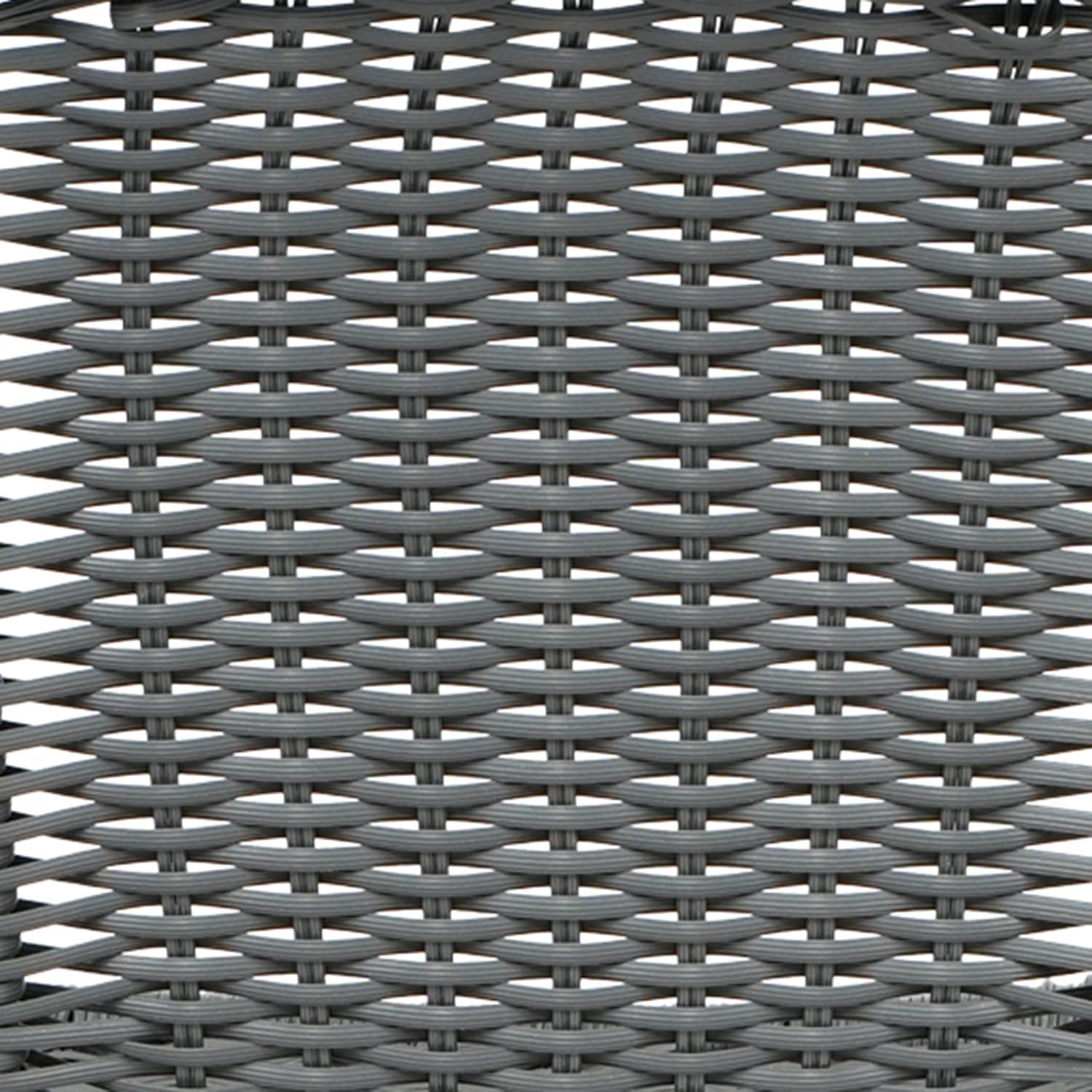 Flash Furniture Lila Commercial Indoor-Outdoor Rattan Restaurant Barstool with Aluminum Frame (Set of 2)