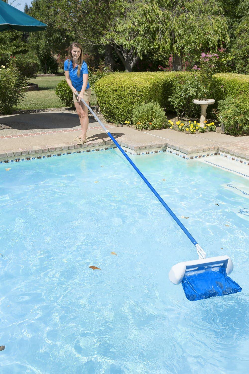 Poolmaster Swivel Skim Elite - Bi-Directional Floating Swimming Pool and Spa Skimmer/Rake with Mesh Net