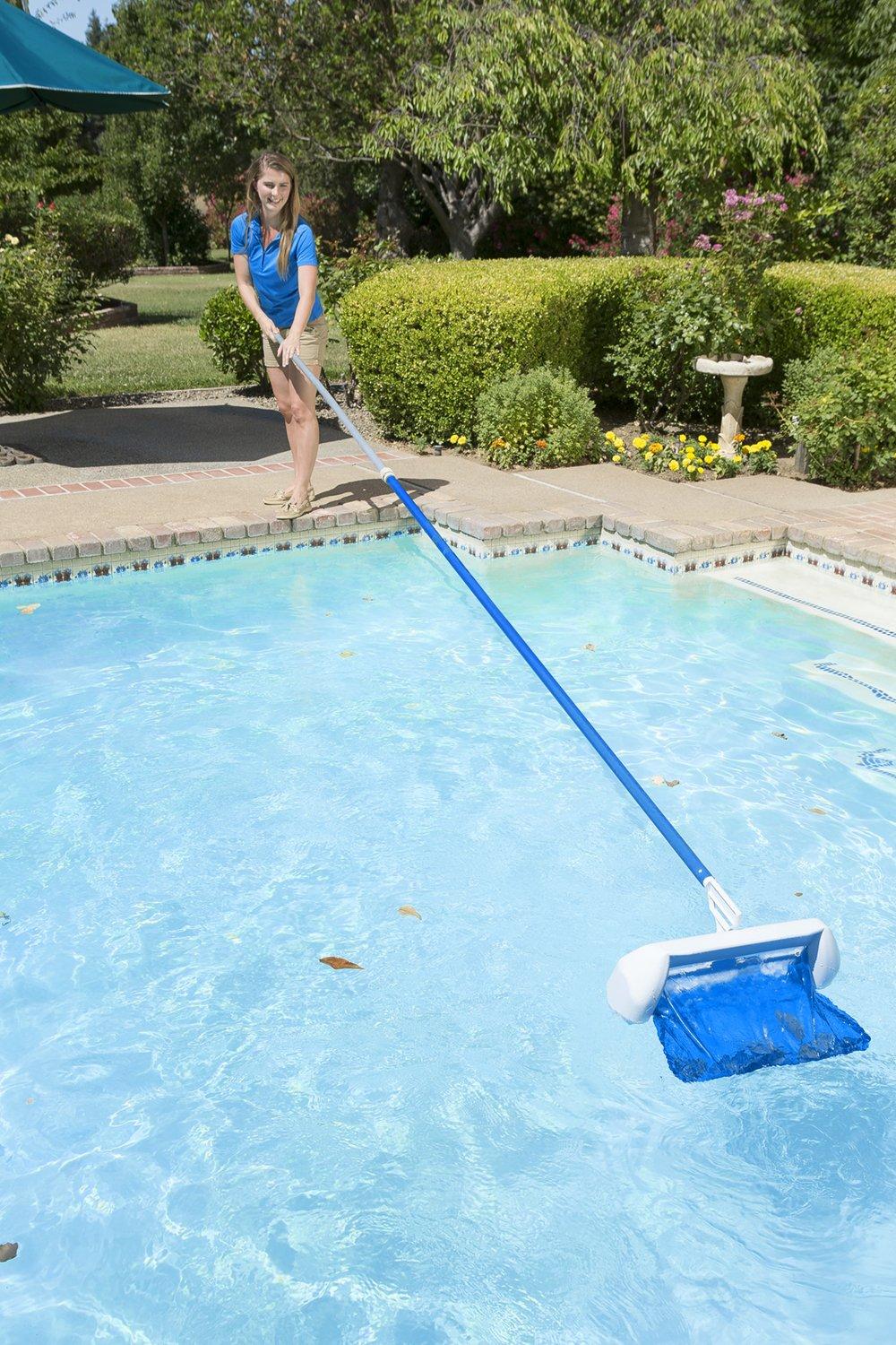 Poolmaster Swivel Skim Elite - Bi-Directional Floating Swimming Pool and Spa Skimmer/Rake with Mesh Net