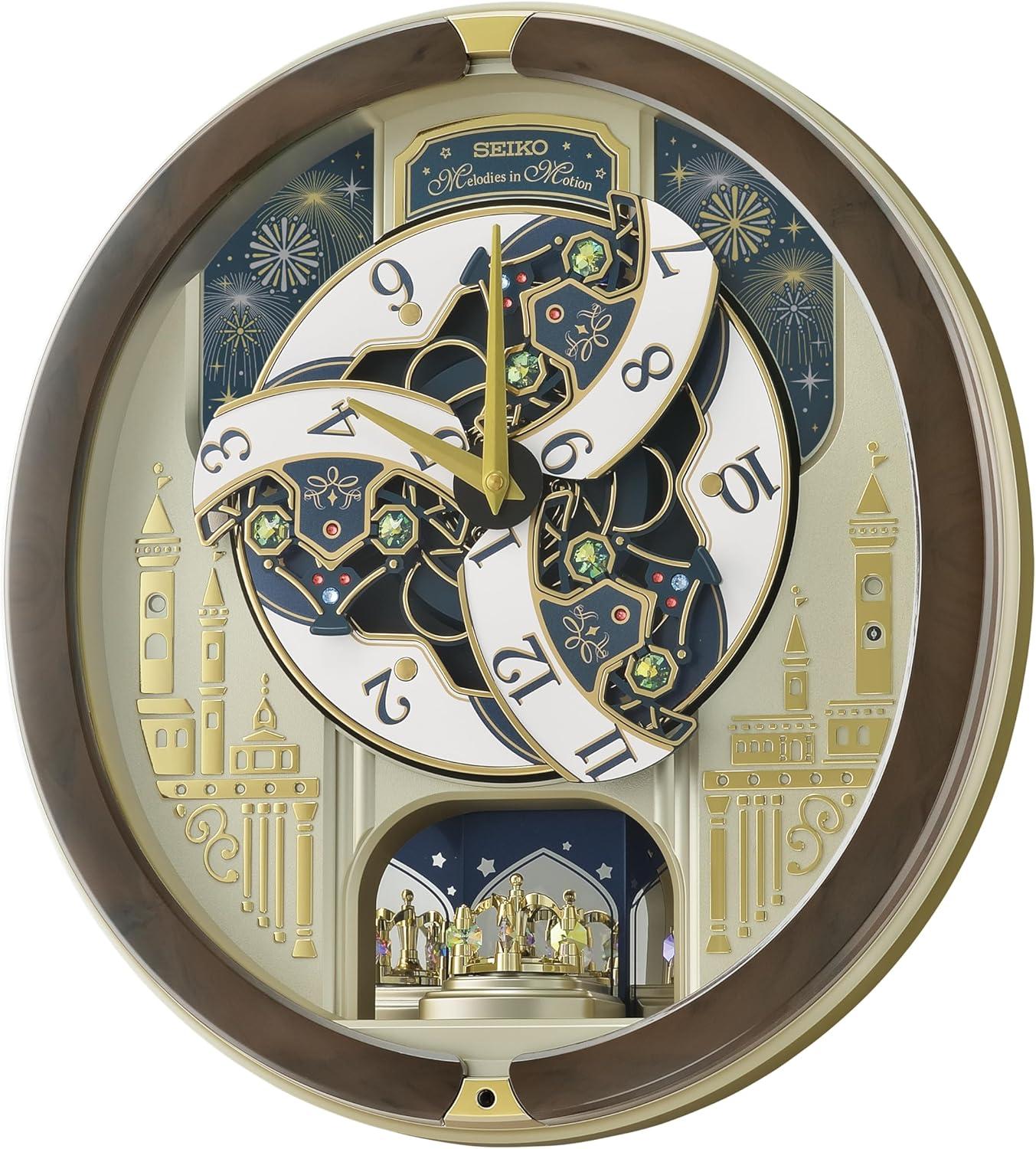 Seiko Melodies In Motion Battery Powered Musical Wall Clock, Plays 45 Melodies