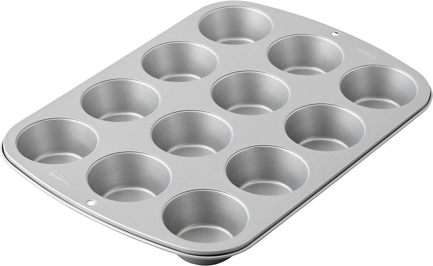 Steel Non-Stick 12-Cup Round Muffin Pan