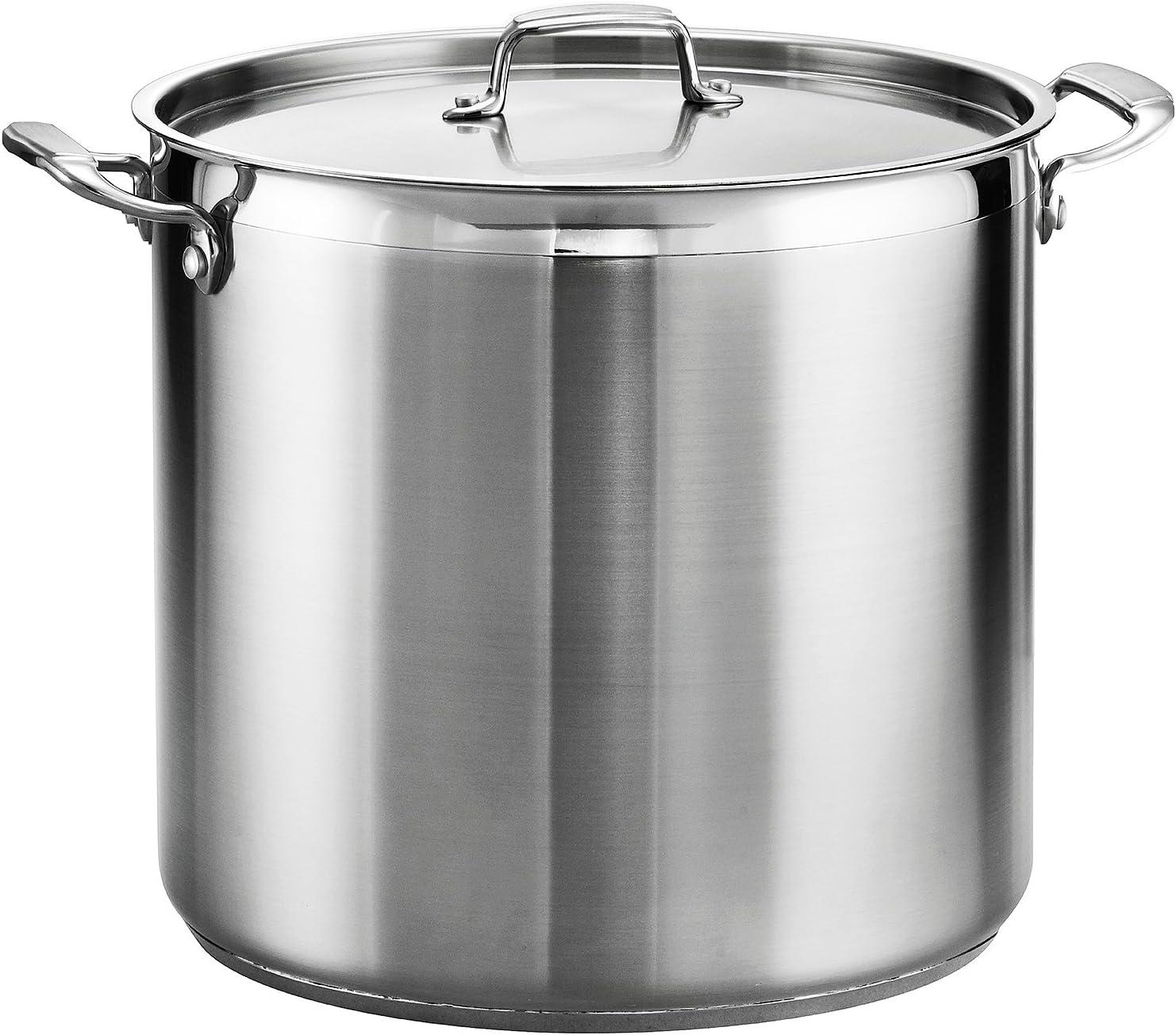 Tramontina 24-Quart Stainless Steel Covered Stock Pot