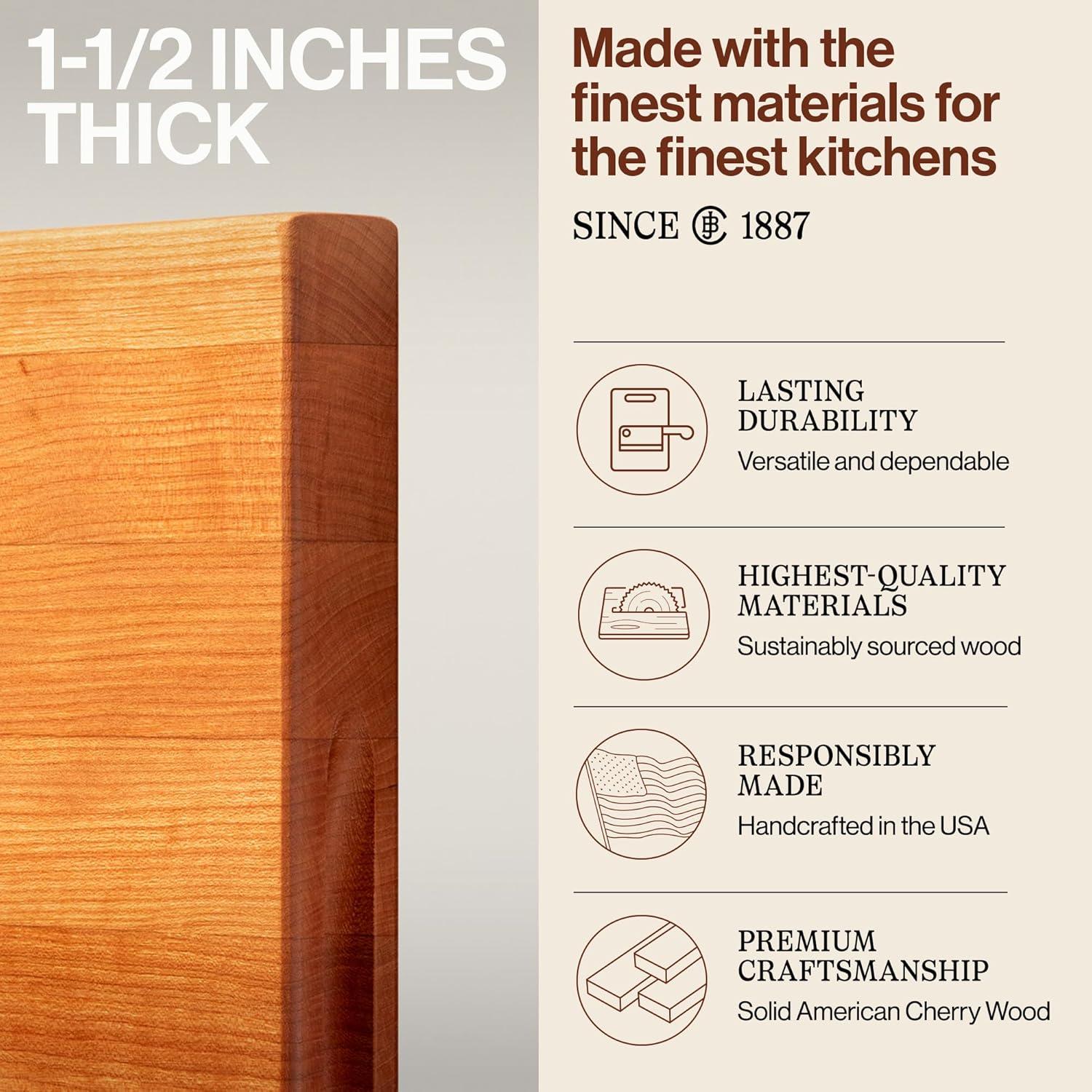 John Boos 20"x15" Reversible Cherry Cutting Board