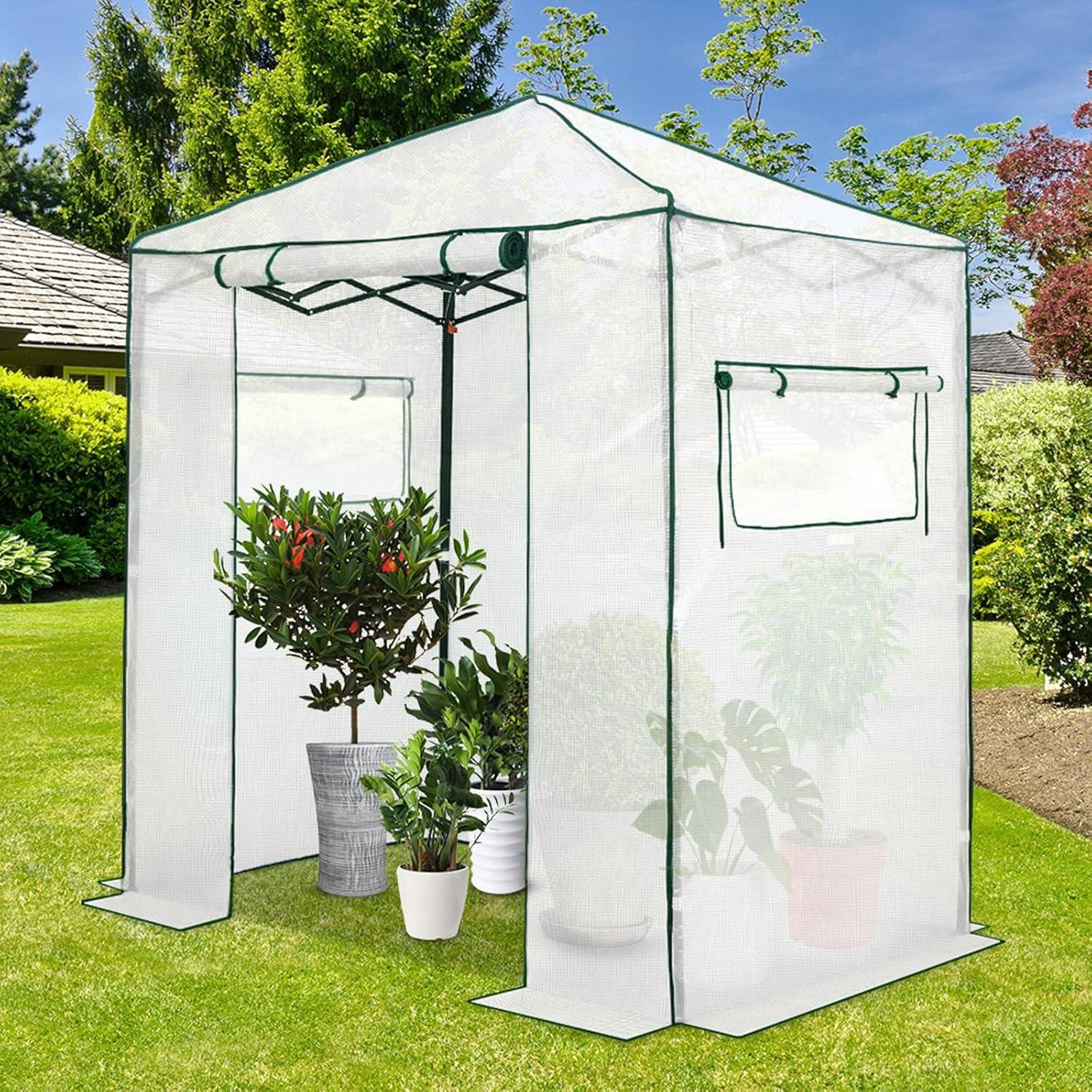 EAGLE PEAK Pop Up Greenhouse 8' W x 12' D Greenhouse