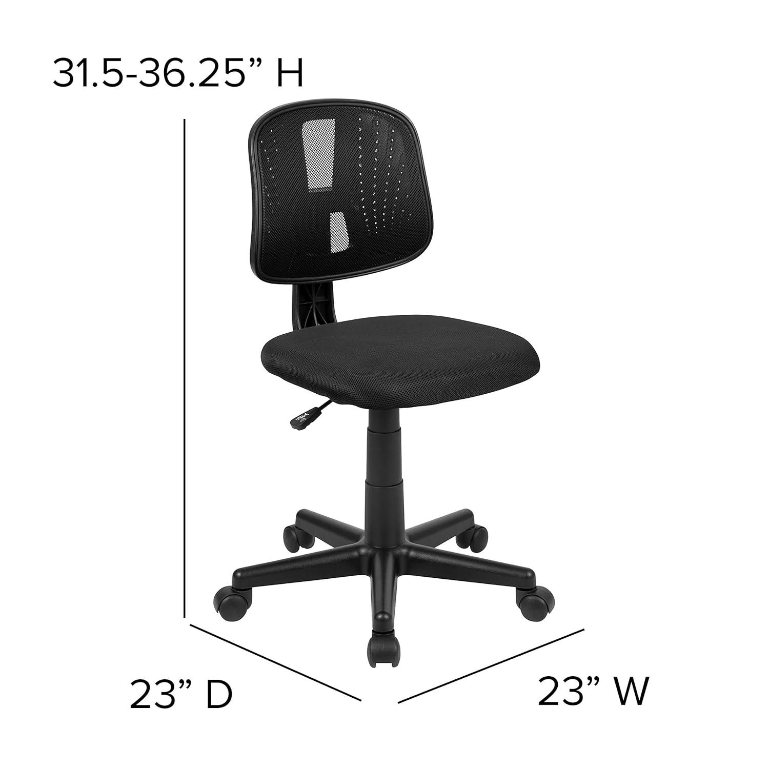 Flash Furniture Meridian Mid-Back Swivel Mesh Task Office Chair with Pivot Back