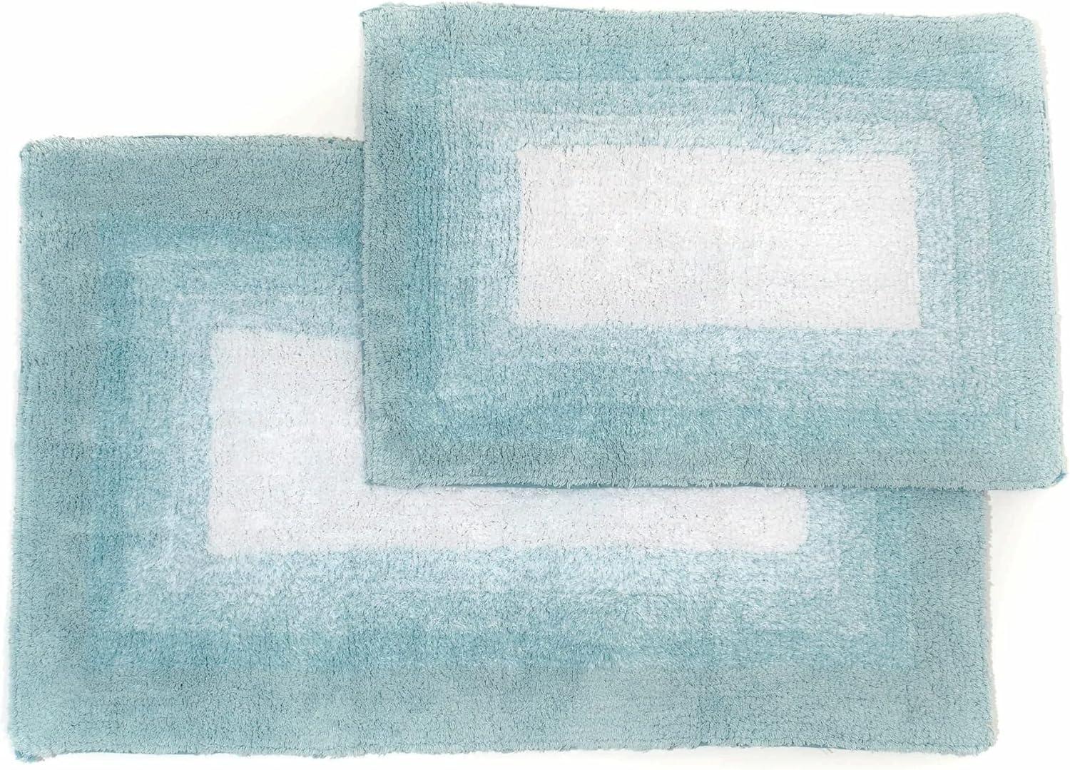 2pc Whitney Ombre Reversible Bath Rug Set - Chesapeake