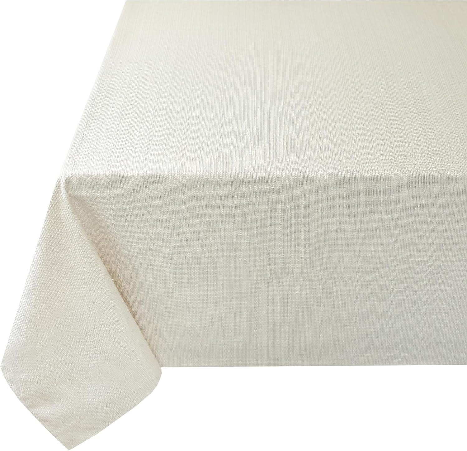 Benson Mills Textured Fabric Tablecloth (52 X 70, Flax)