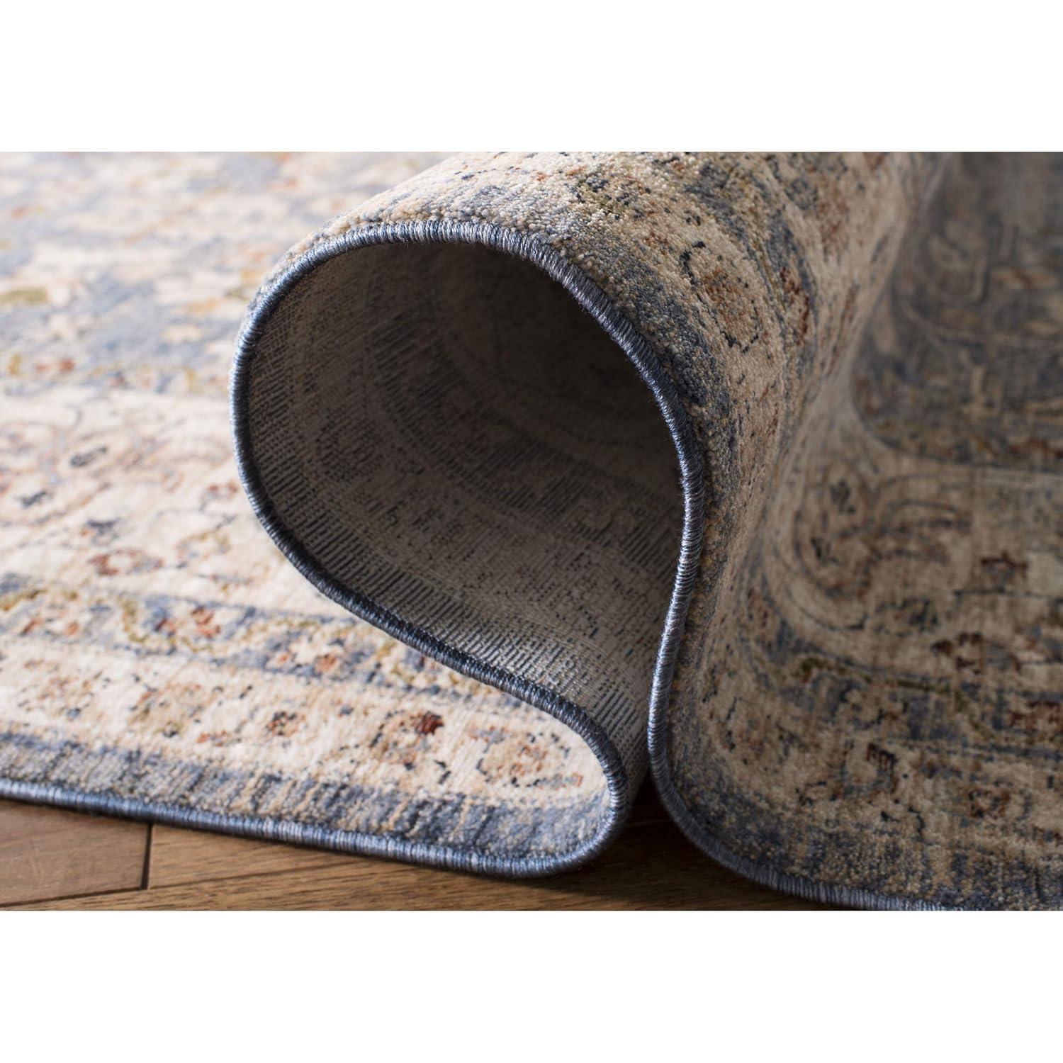 Heirloom HRL704 Power Loomed Area Rug - Light Blue/Ivory - 8'x10' - Safavieh.