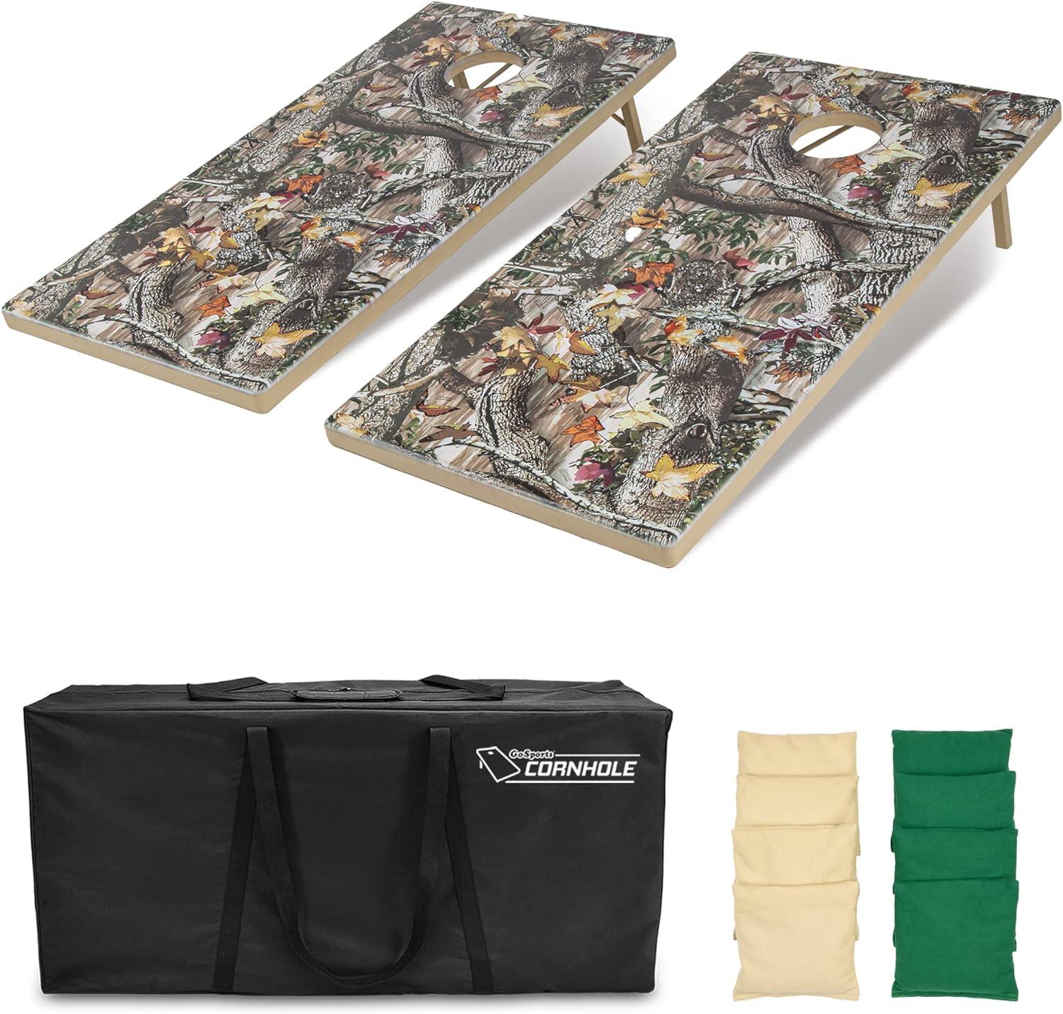 GoSports Tough Toss All Weather Cornhole Outdoor Game - Woodland Camo