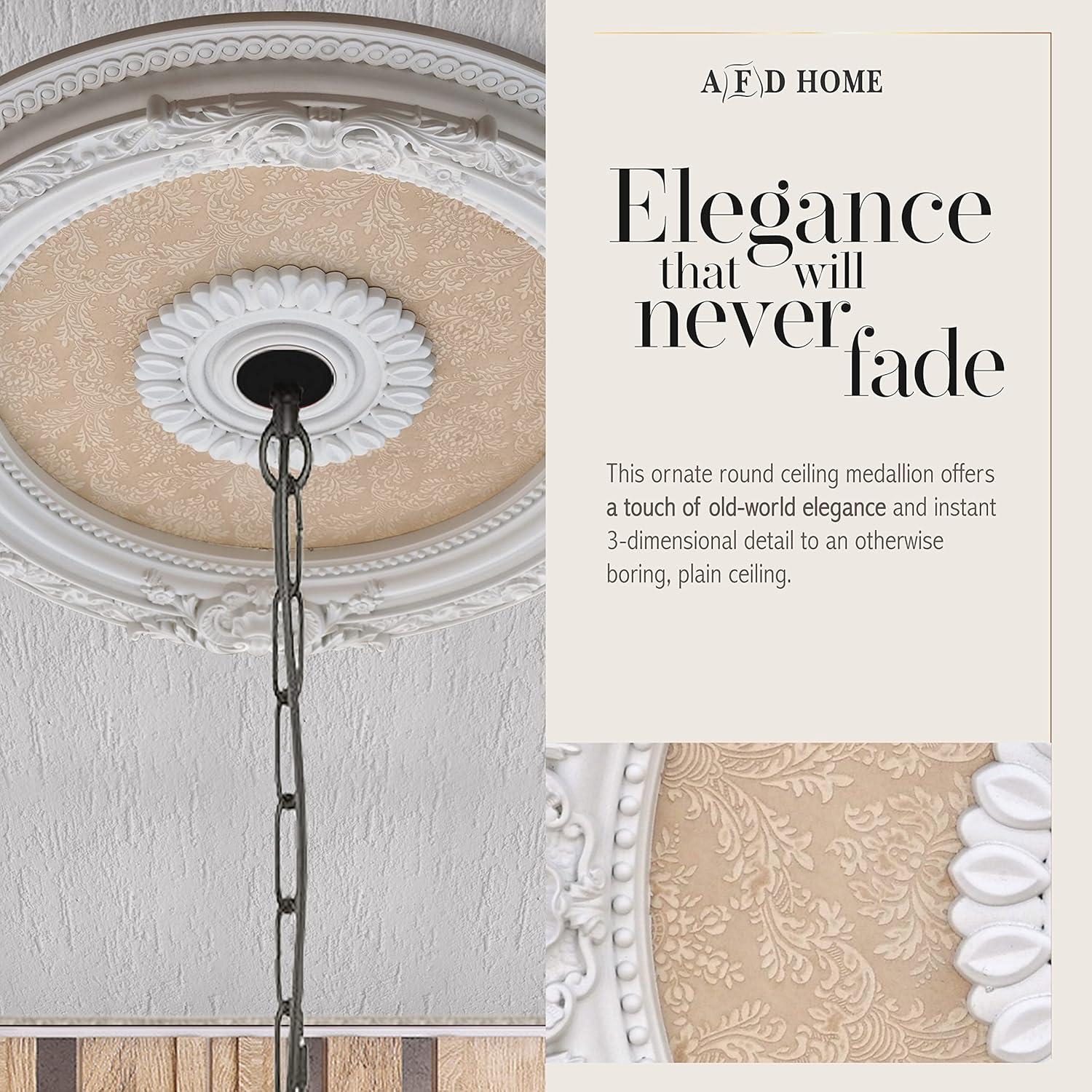 Blanco Petite Chandelier Ceiling Medallion