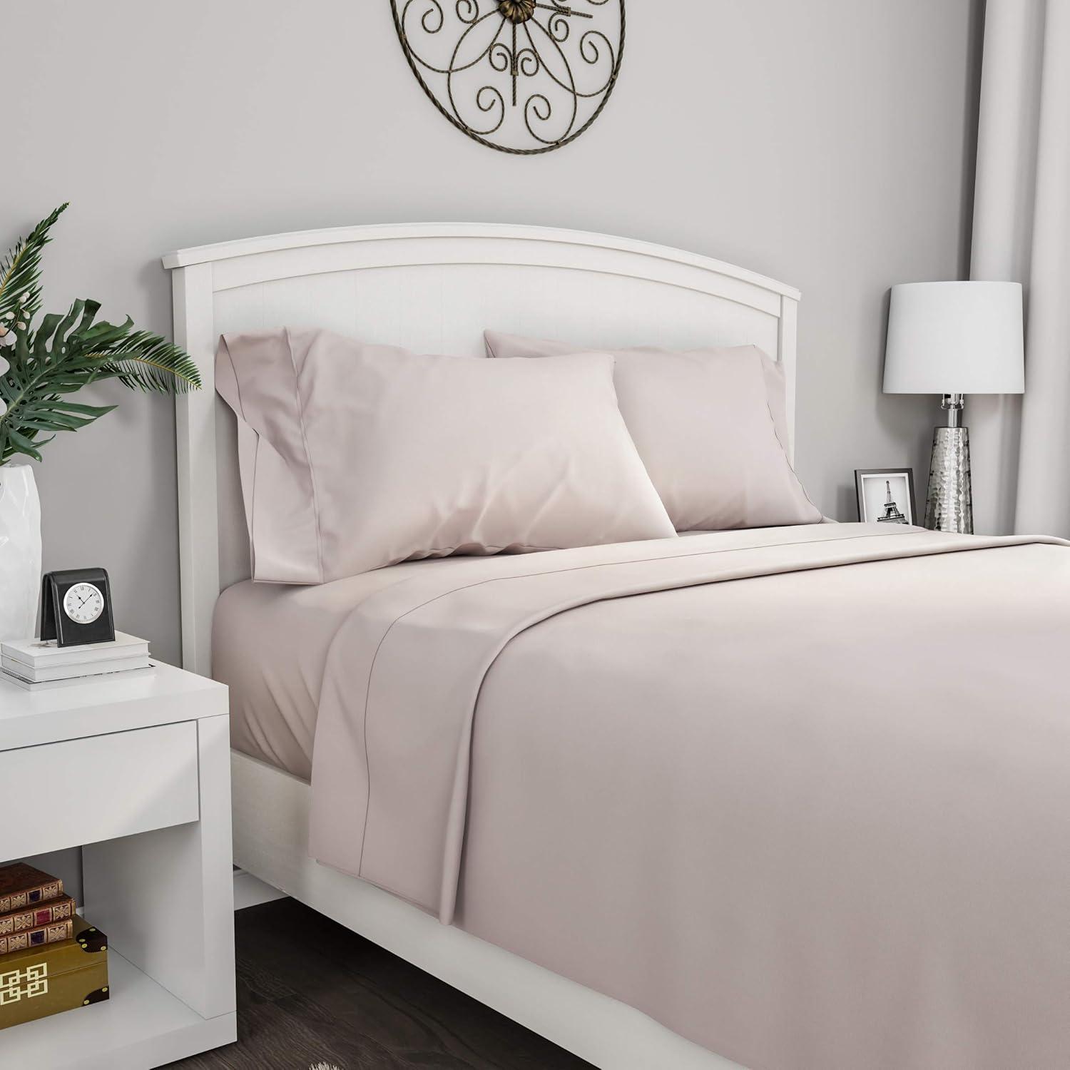 Lavish Home Series 1200 Brushed Microfiber Sheet Set - Wrinkle, Stain & Fade Resistant Bed Linens & Pillowcases