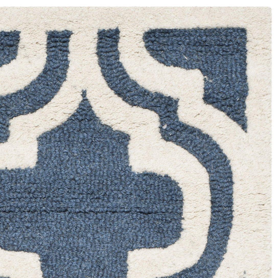 Cambridge CAM132 Tufted Indoor Accent Rug - Navy/Ivory - 3'x5' - Safavieh
