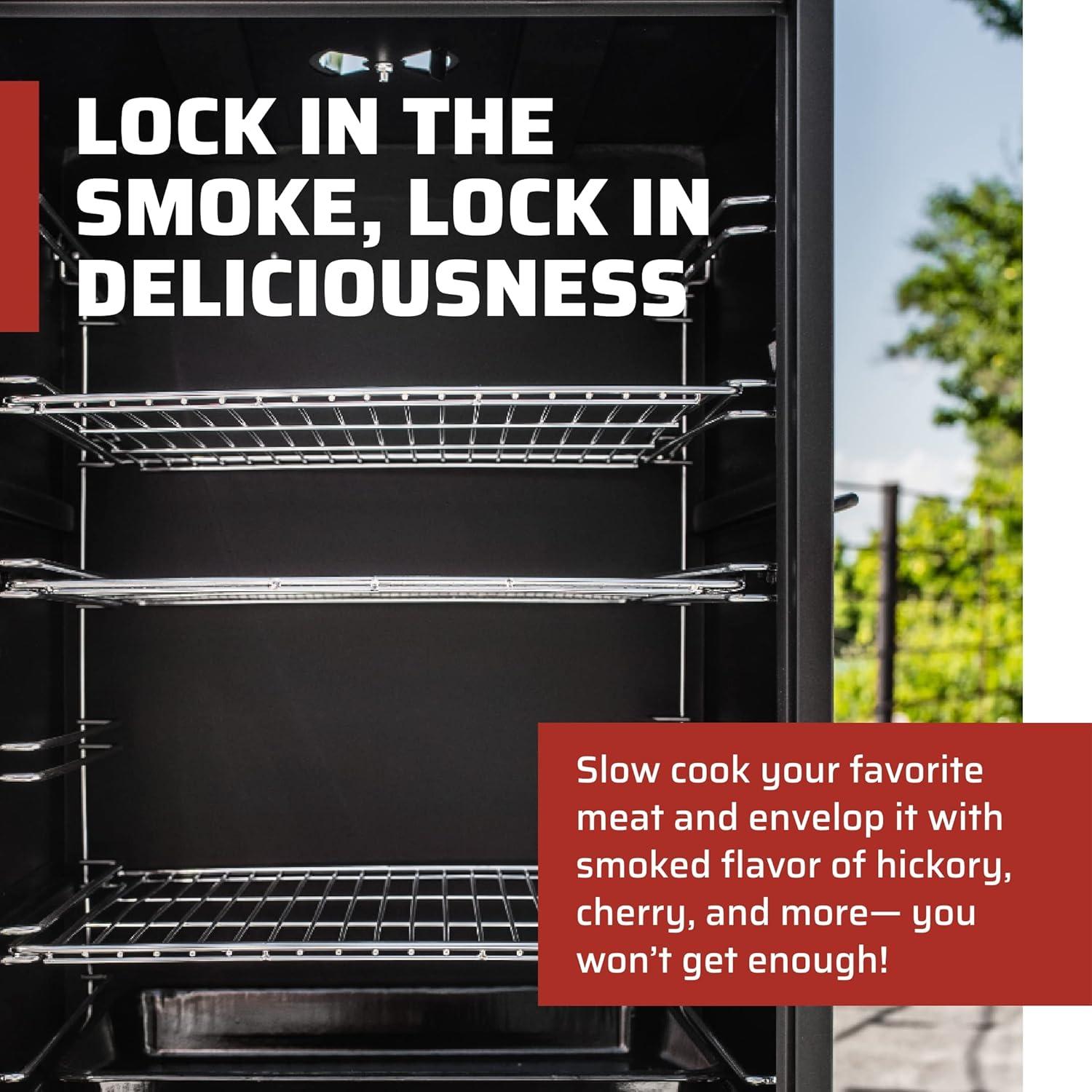 Camp Chef 18" Black and Silver Stainless Steel Propane Meat Smoker