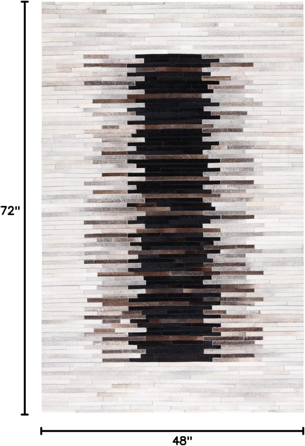 Studio Leather STL818 Hand Woven Area Rug - Grey/Brown - 8'x10' - Safavieh.