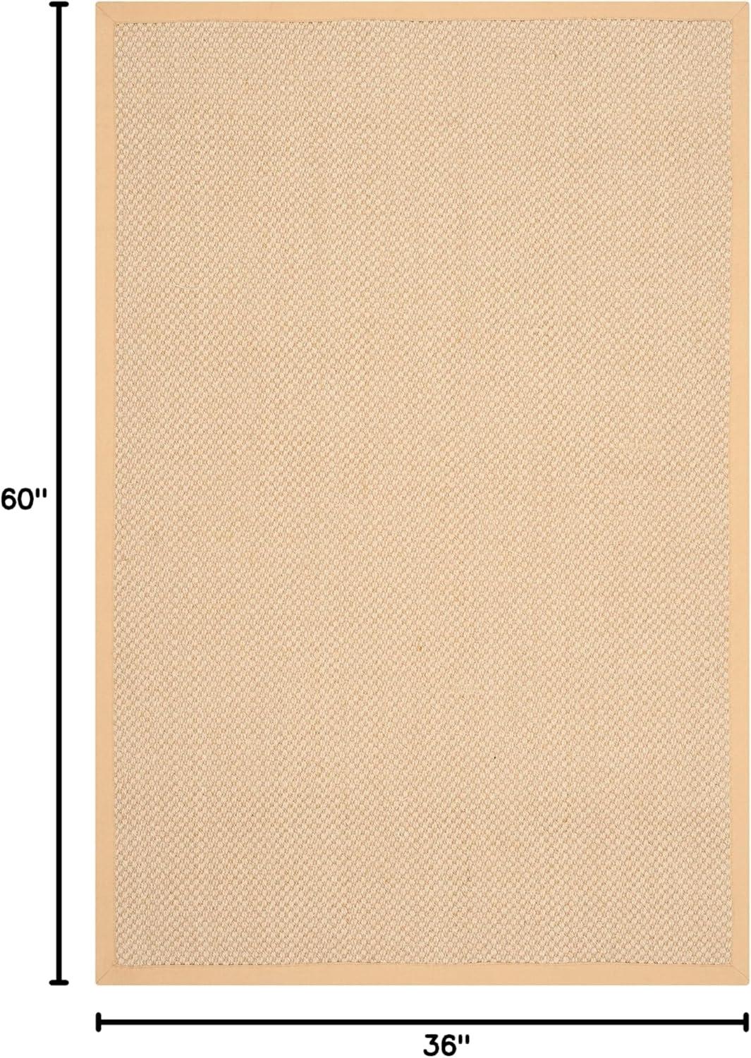 Natural Fiber NF443 Power Loomed Area Rug - Brown/Brown - 3'x5' - Safavieh.